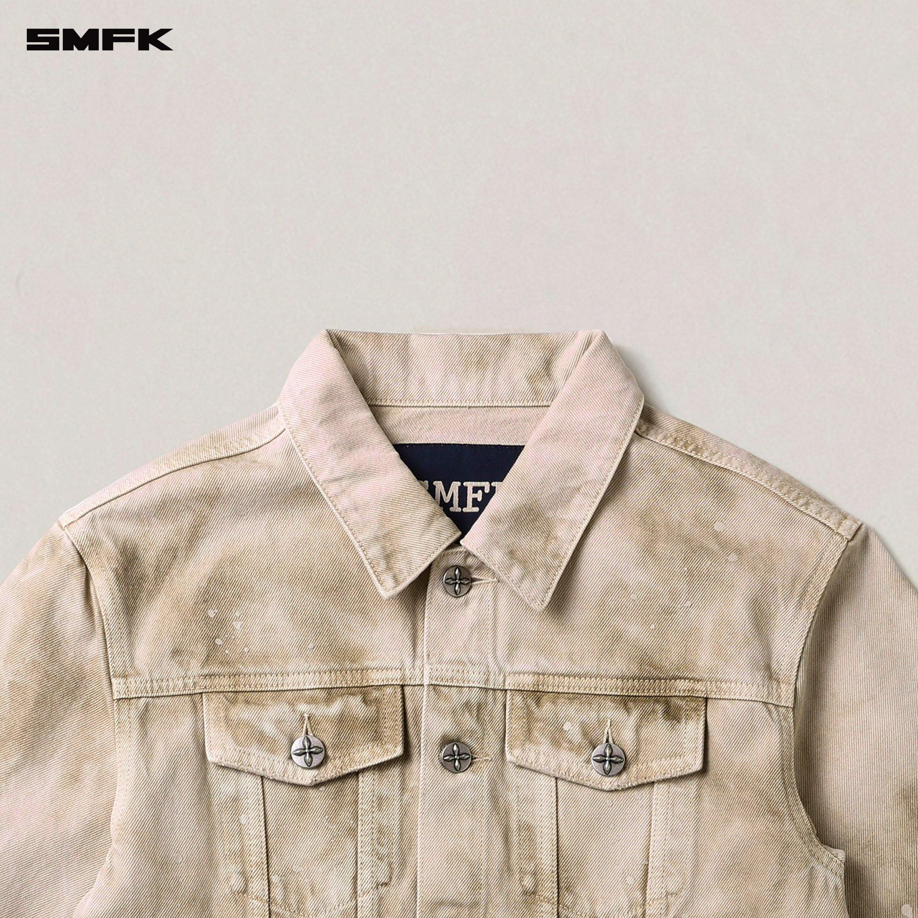 RAGE WILD DENIM JACKET (HANDCRAFTED) WILD BROWN