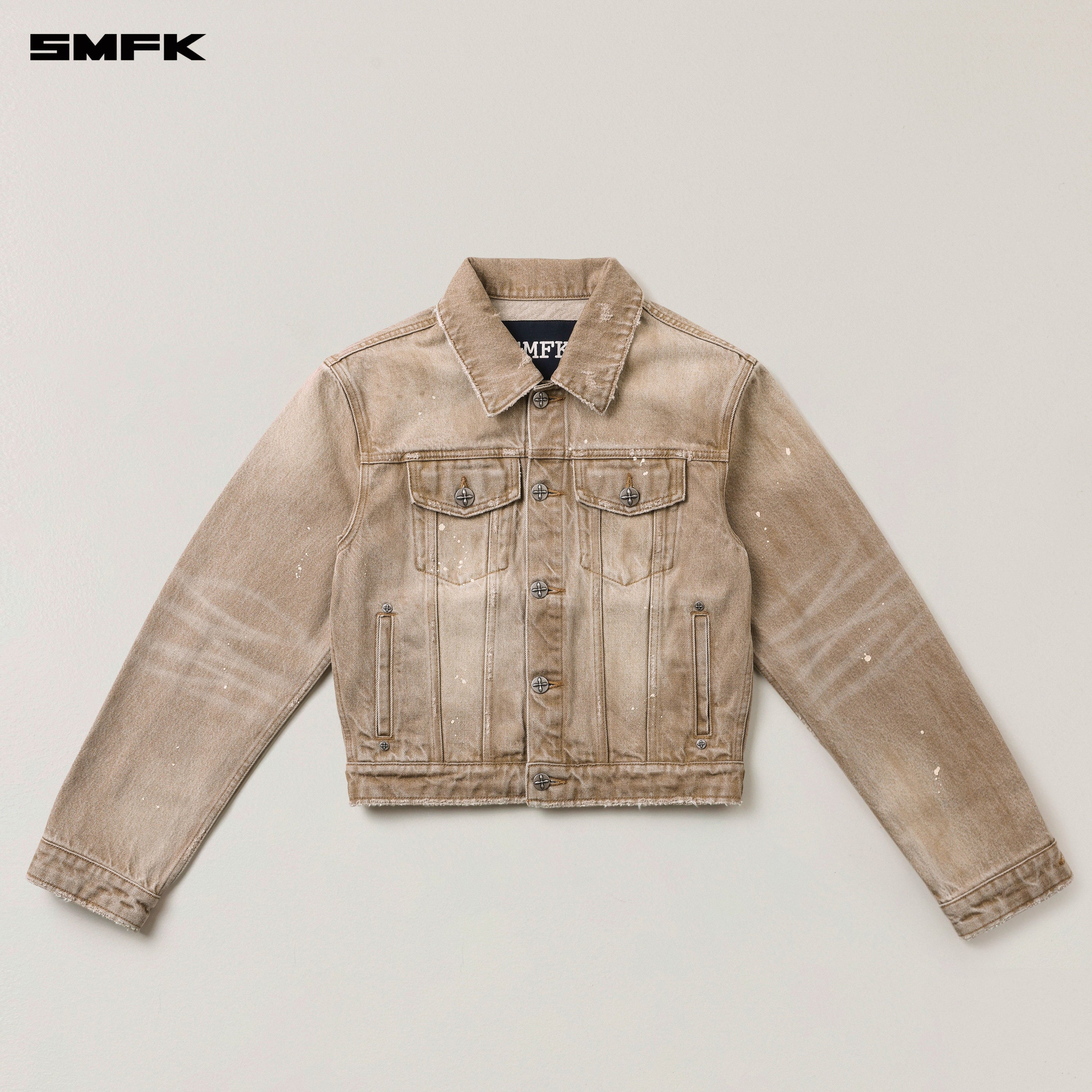 RAGE WILD HANDCRAFT DENIM JACKET WILD COWBOY BROWN