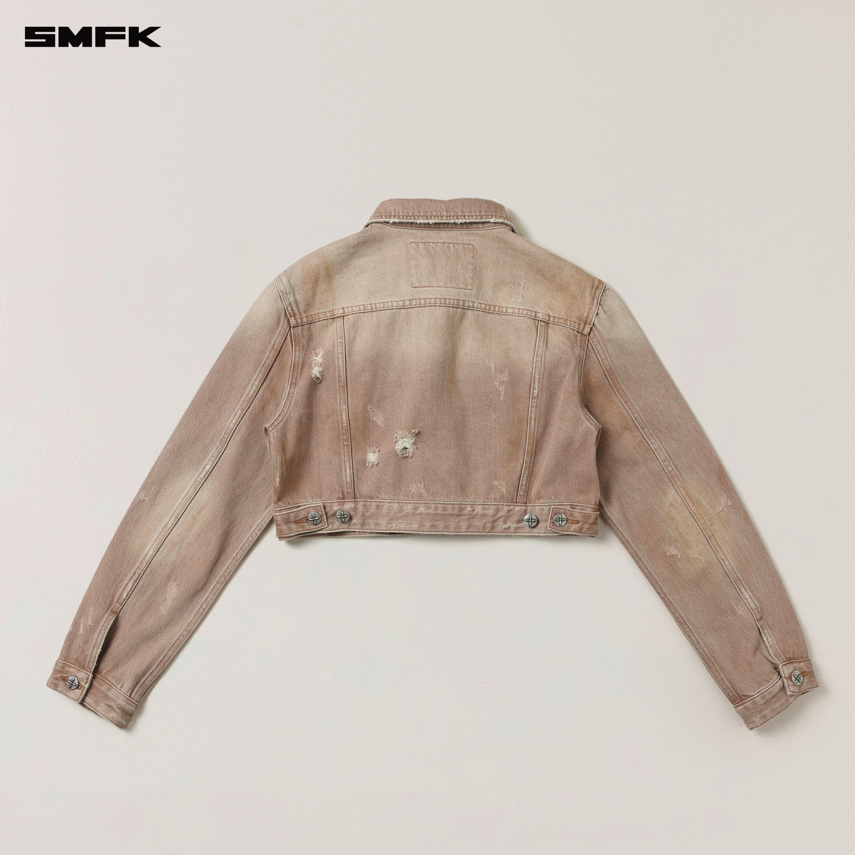 RAGE WILD ORIGIN DENIM SHORT JACKET(HANDCRAFTED) WILD COWBOY BROWN