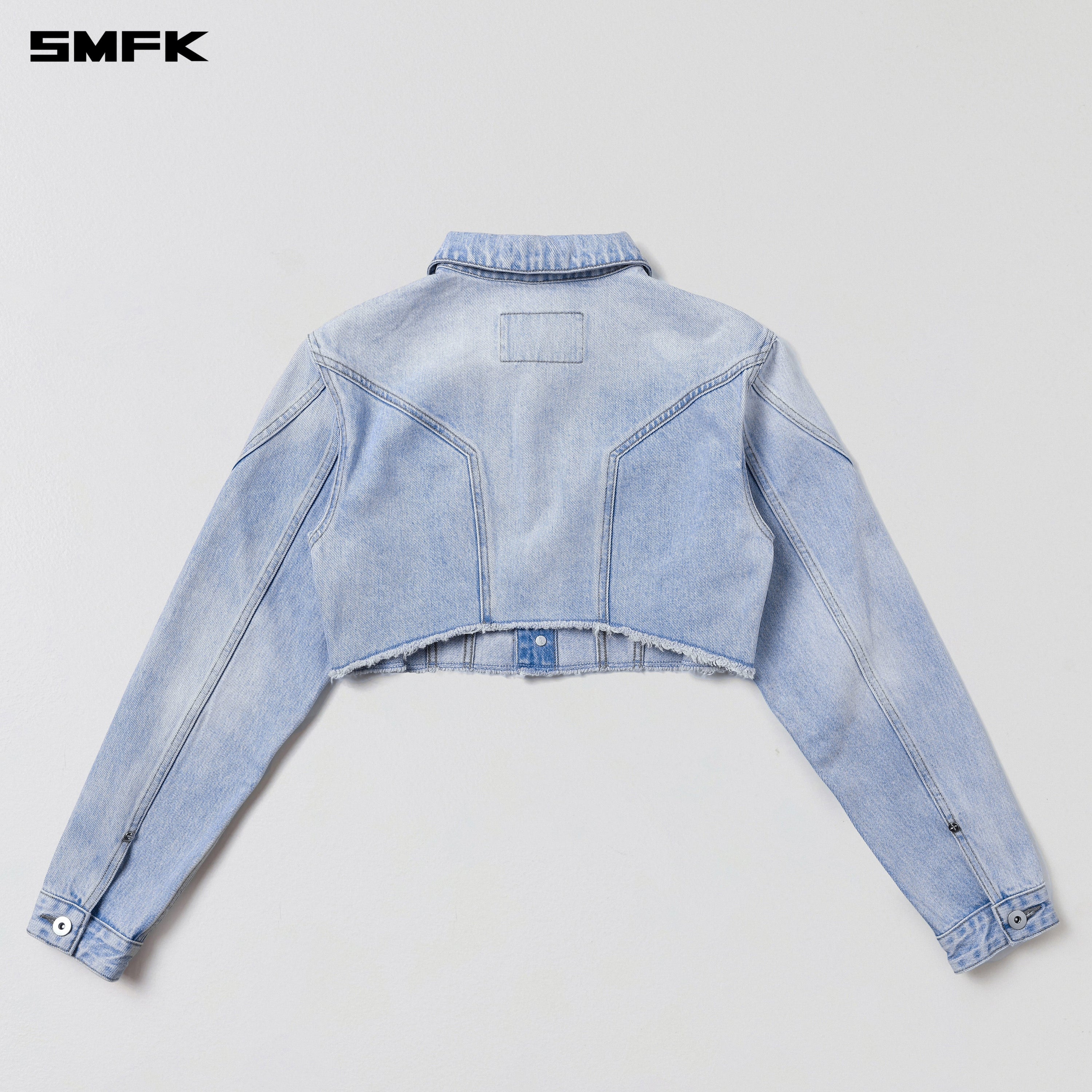 WILD MIRAGE HORT DENIM JACKET/COTTON WILD SKY BLUE
