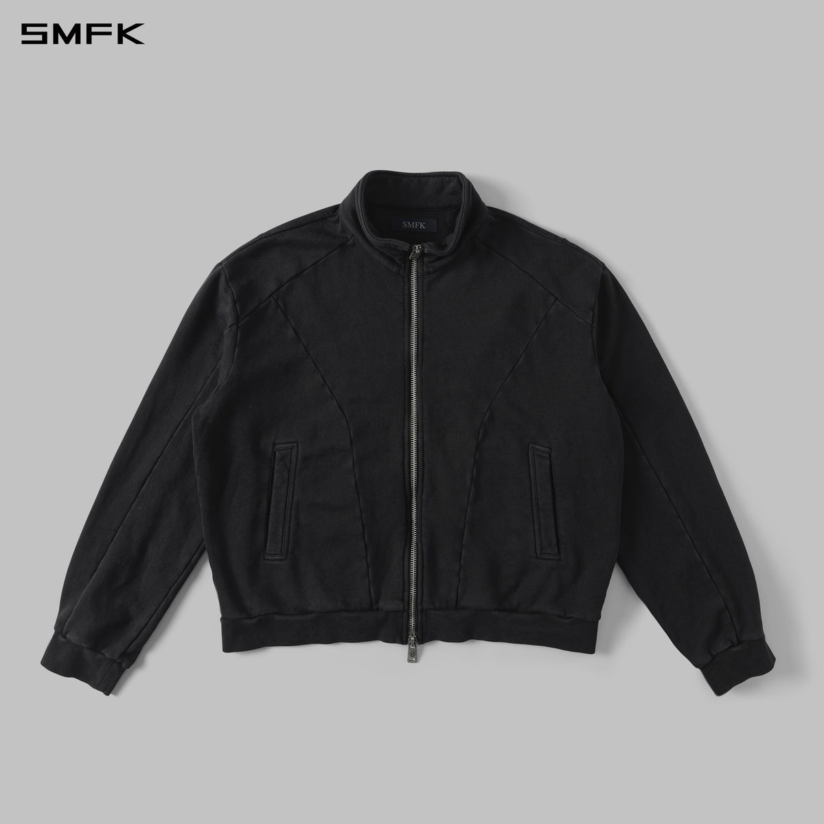 MYTH AEOLUS EVOLVE MASSIVE COLLAR JACKET /COLD DYE/U COLD DYE BLACK