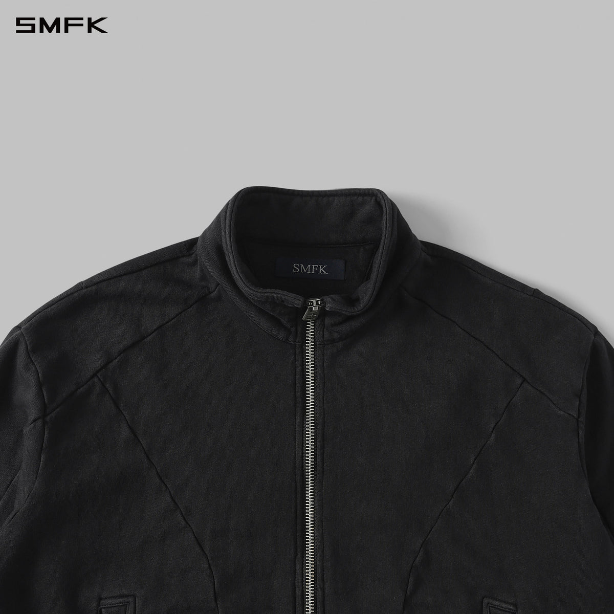 MYTH AEOLUS EVOLVE MASSIVE COLLAR JACKET /COLD DYE/U COLD DYE BLACK