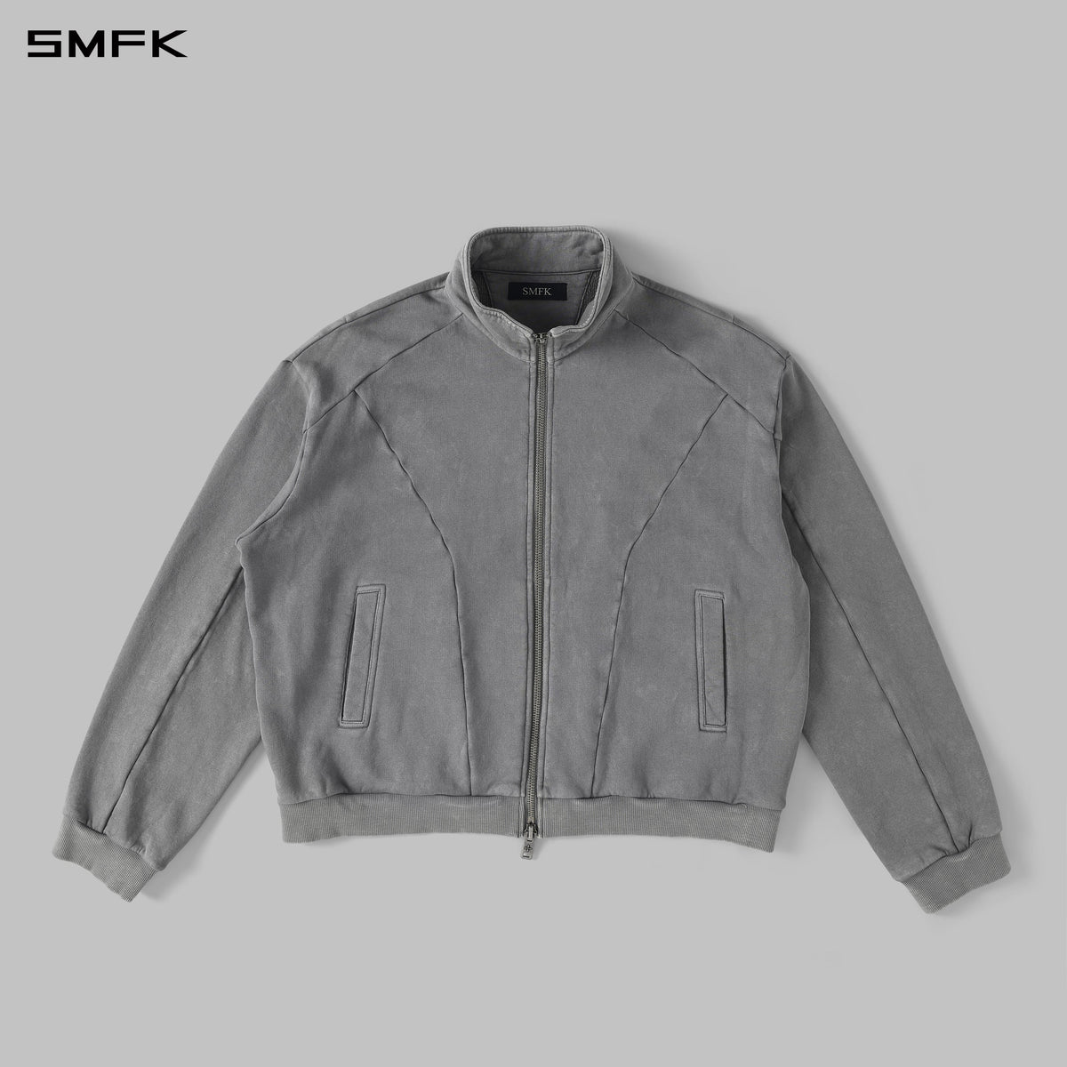 MYTH AEOLUS EVOLVE MASSIVE COLLAR JACKET /COLD DYE/U COLD DYE GREY