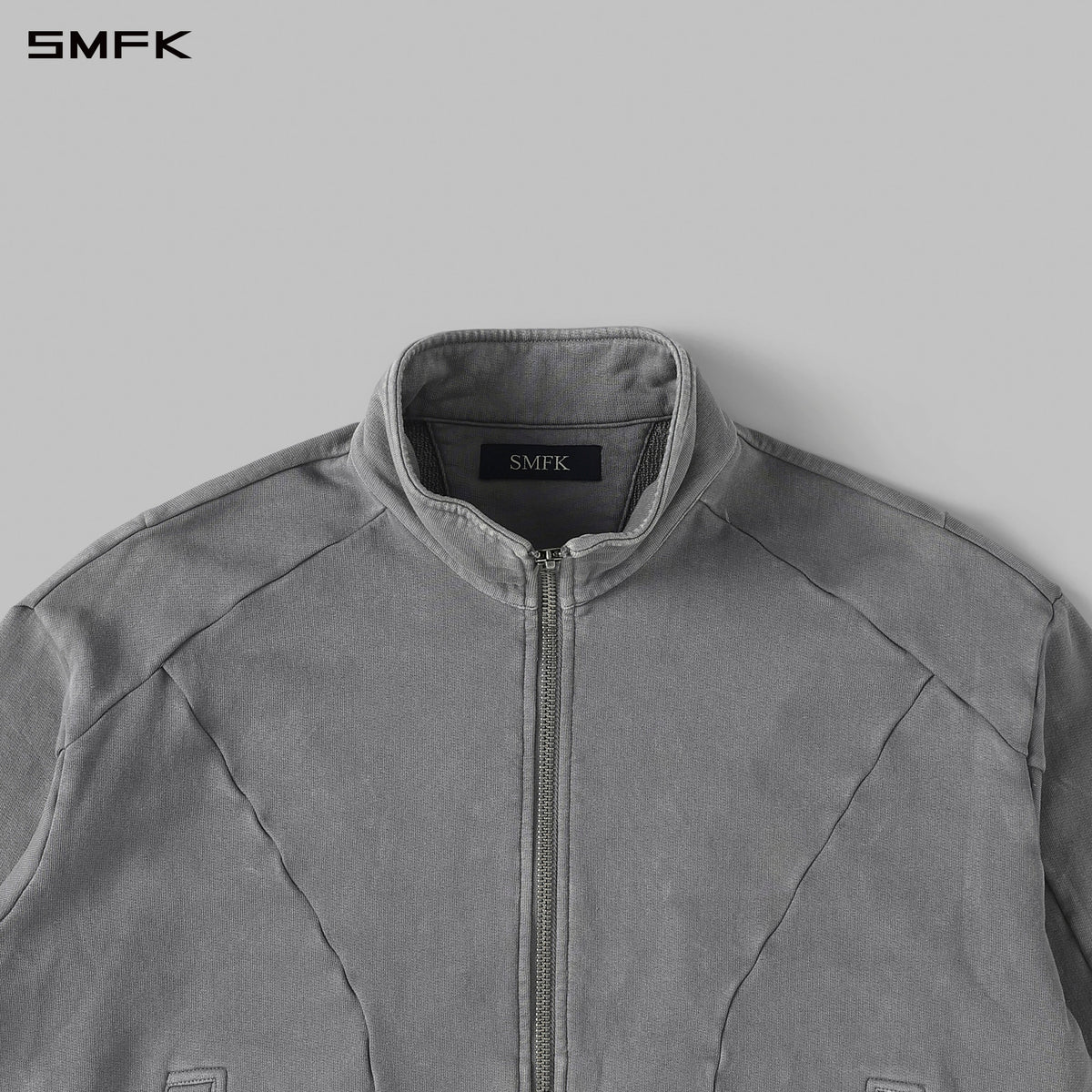MYTH AEOLUS EVOLVE MASSIVE COLLAR JACKET /COLD DYE/U COLD DYE GREY