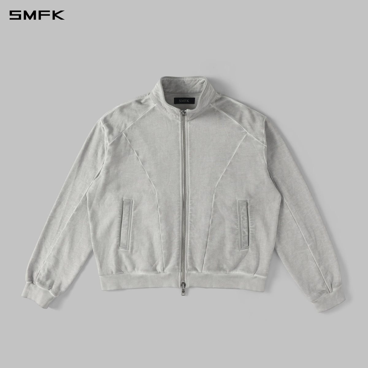 MYTH AEOLUS EVOLVE MASSIVE COLLAR JACKET /COLD DYE/U CLOUD GREY