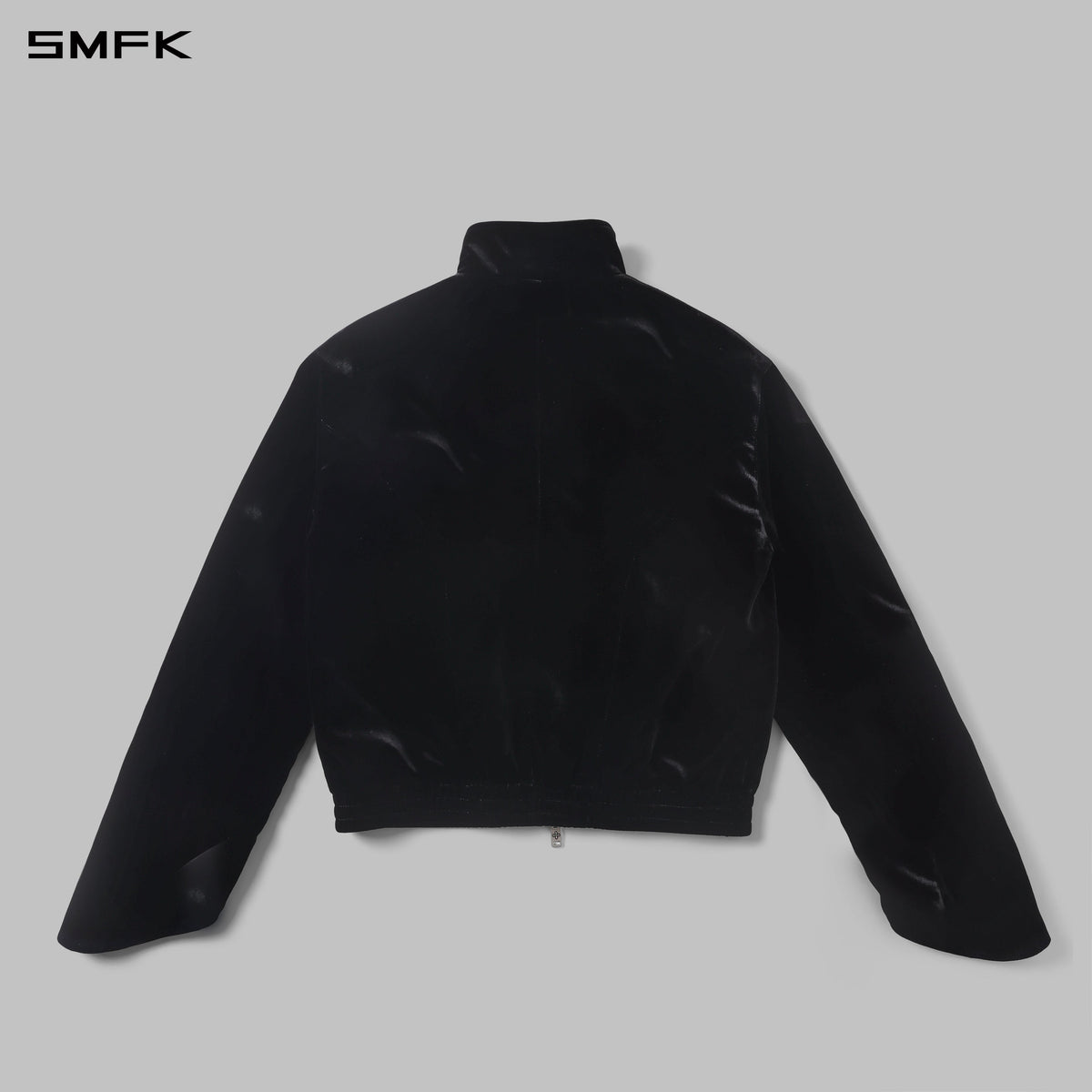 MYTH AEOLUS SYMMETRY VELVET TRAINING JACKET /SILK VELVET/U BLACK VELVET