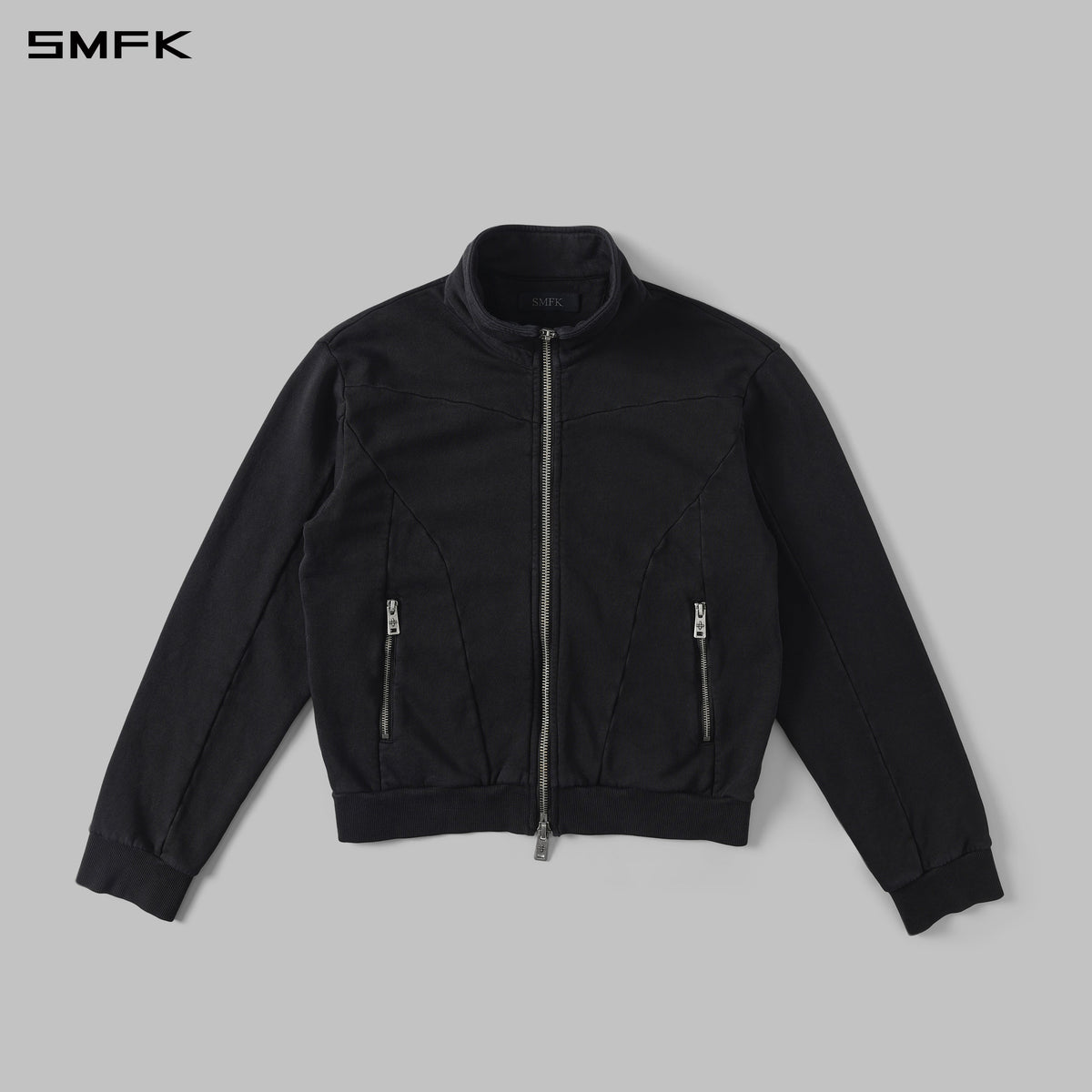 MYTH AEOLUS EVOLVE SLIM COLLAR JACKET /COLD DYE/U COLD DYE BLACK