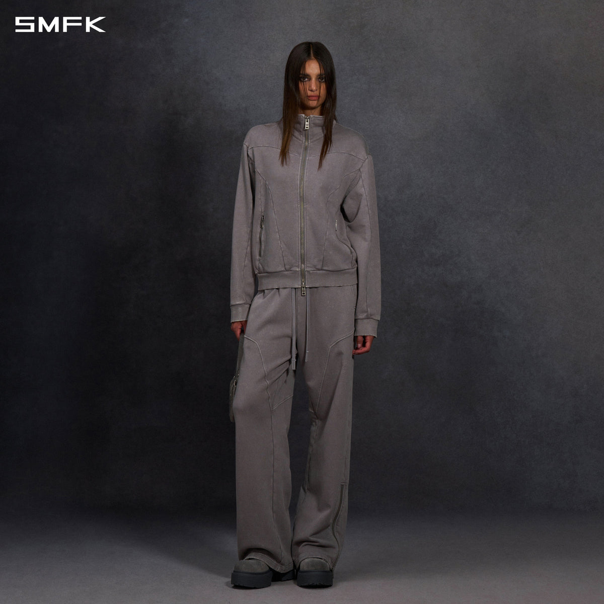 MYTH AEOLUS EVOLVE SLIM COLLAR JACKET /COLD DYE/U COLD DYE GREY