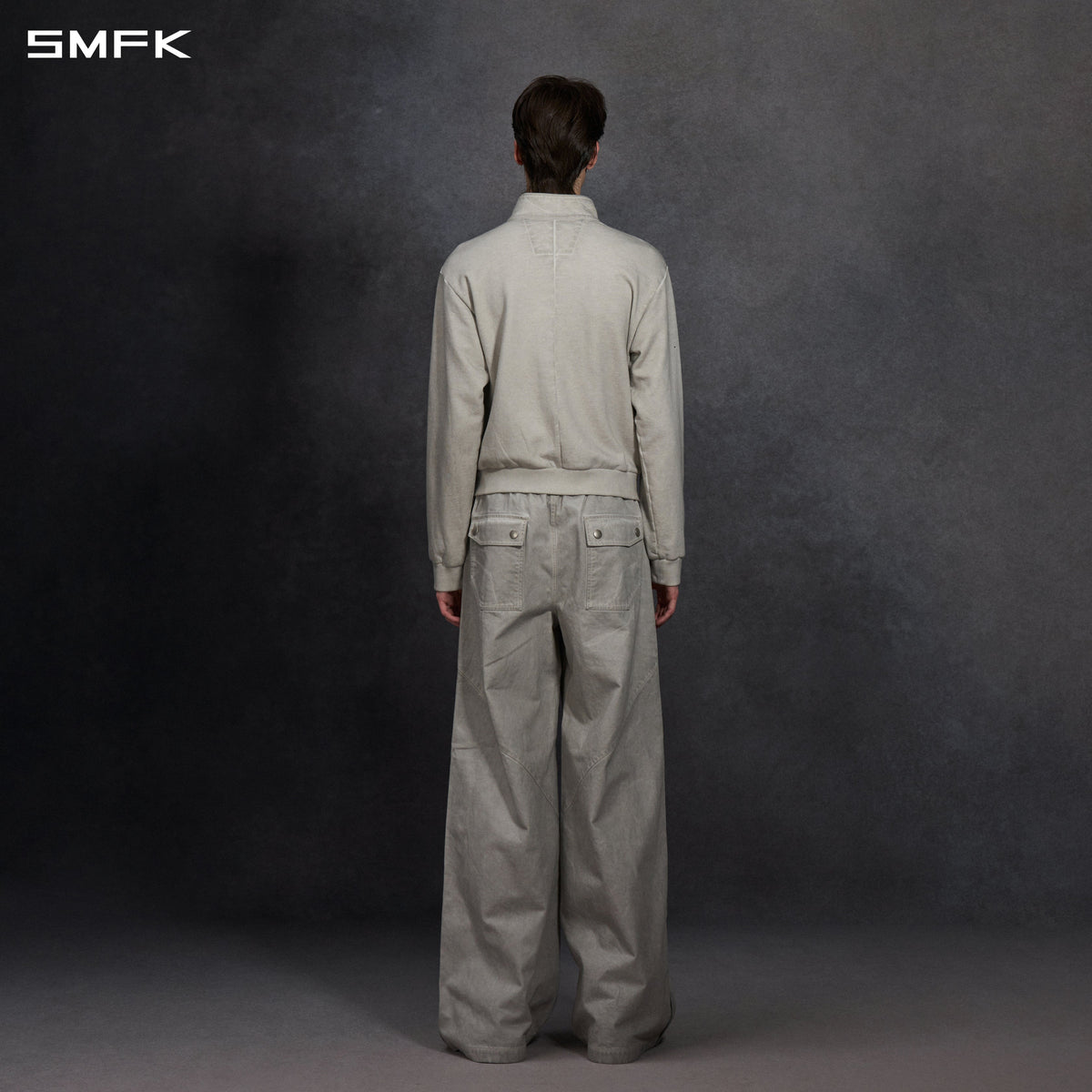 MYTH AEOLUS EVOLVE SLIM COLLAR JACKET /COLD DYE/U CLOUD GREY