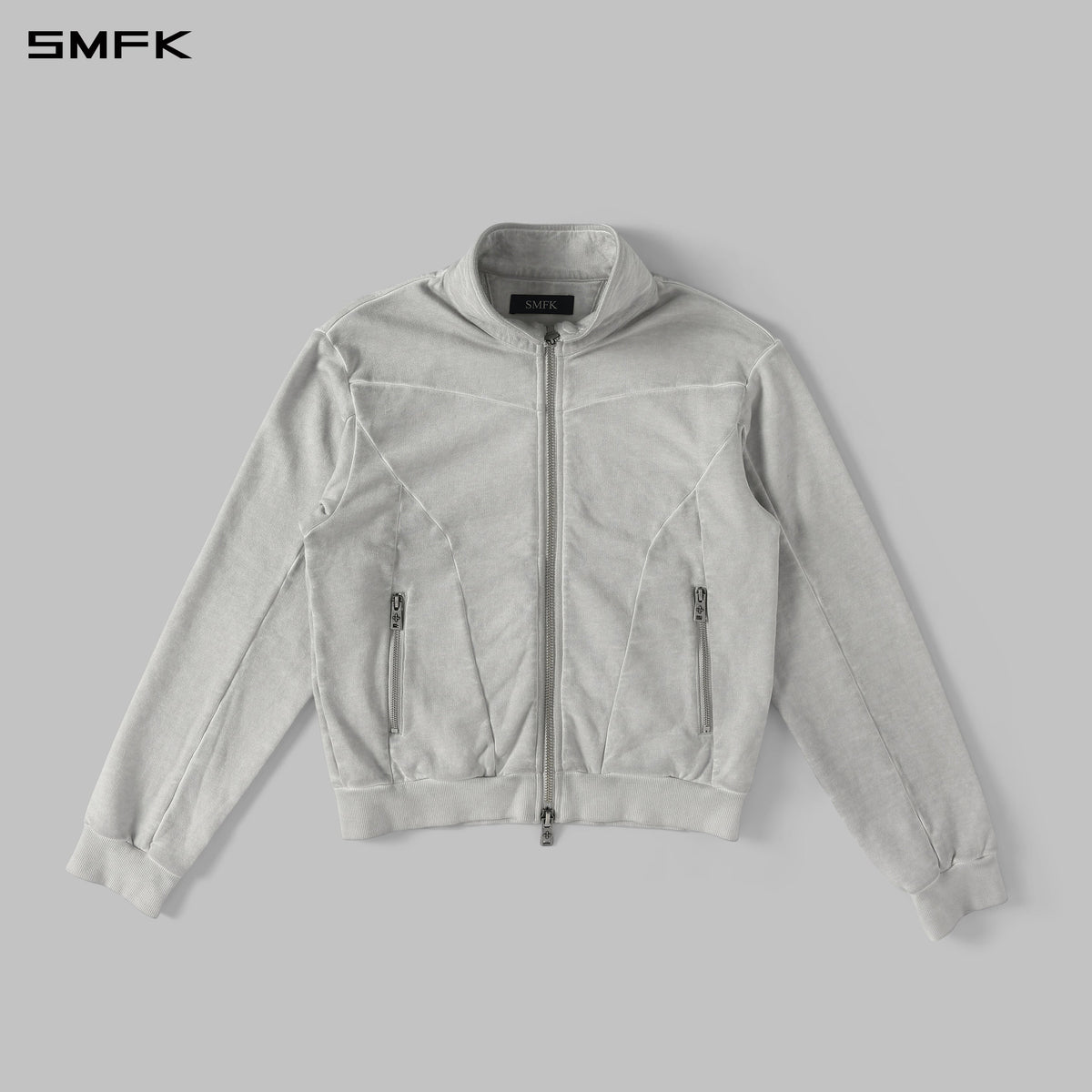 MYTH AEOLUS EVOLVE SLIM COLLAR JACKET /COLD DYE/U CLOUD GREY