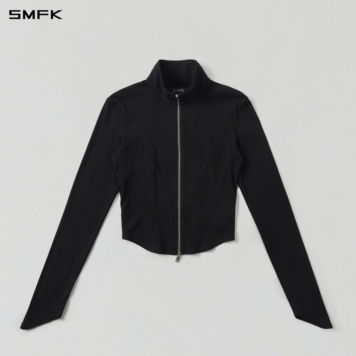 VINTAGE AEOLUS EVENING SLIM ZIP JACKET/SLIK+COTTON/W WILD BLACK