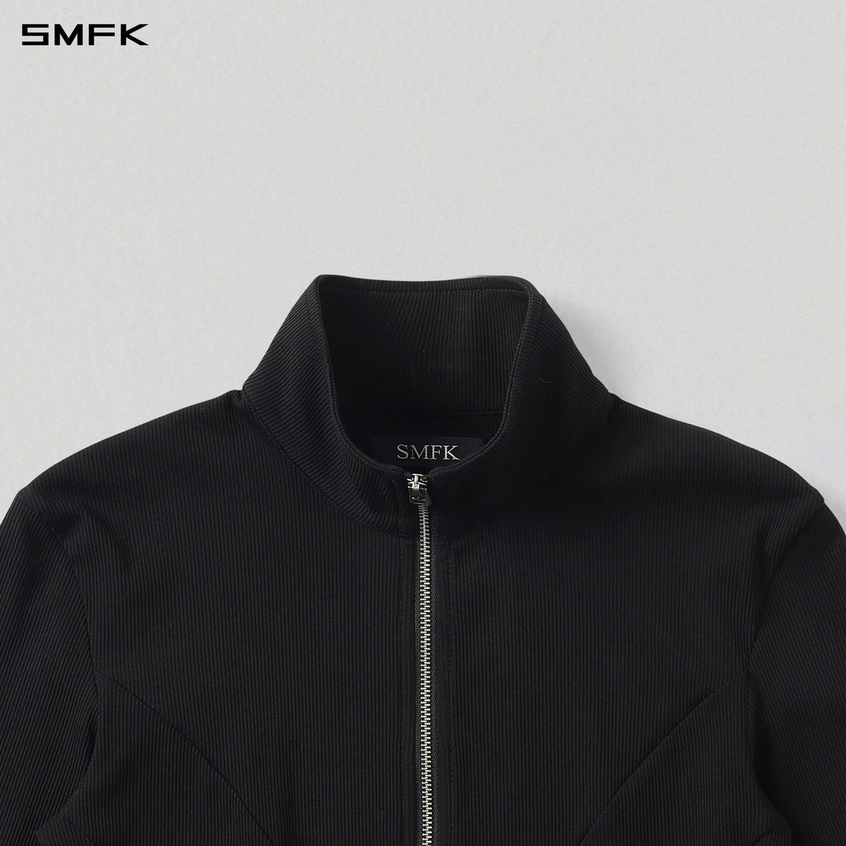 VINTAGE AEOLUS EVENING SLIM ZIP JACKET/SLIK+COTTON/W WILD BLACK