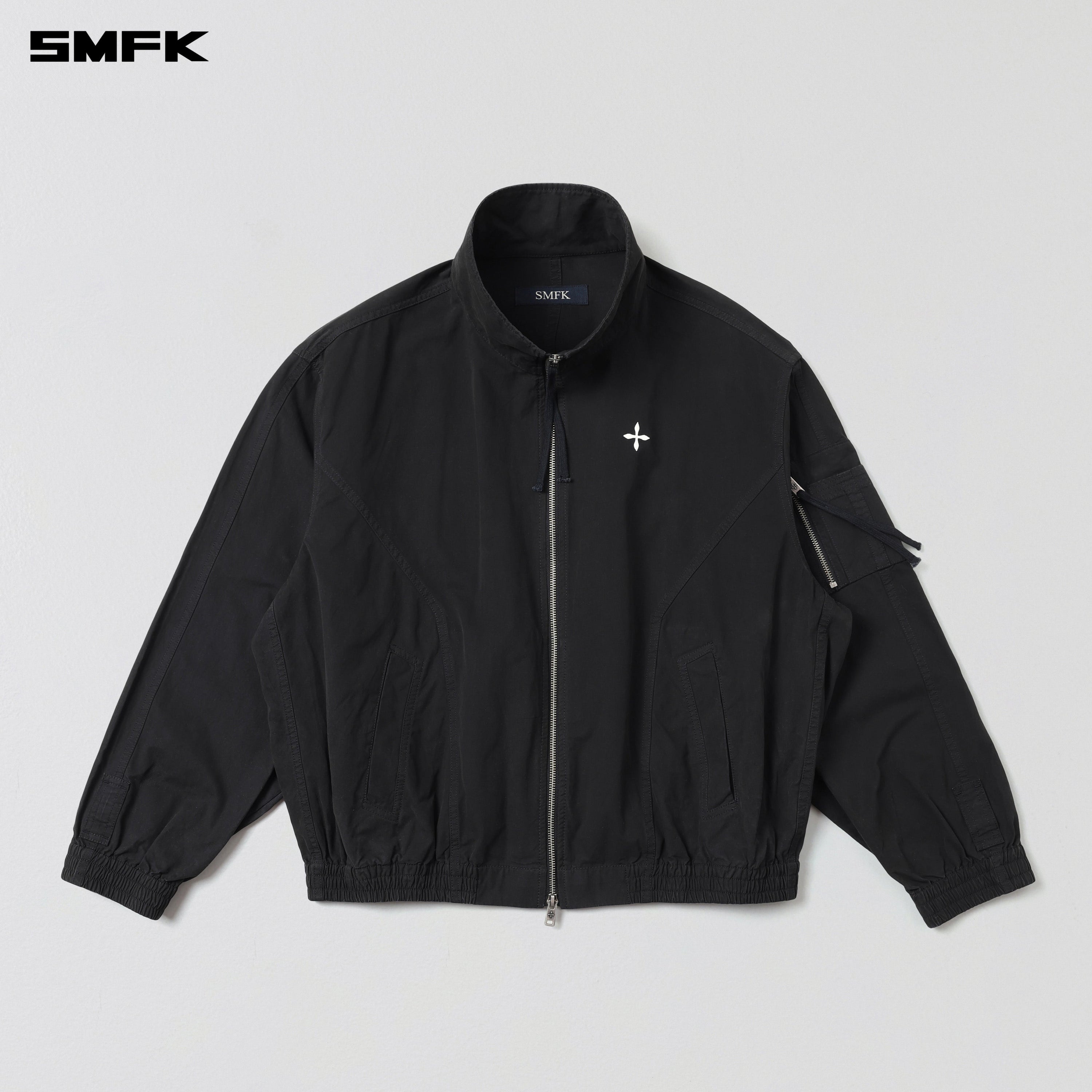 VINTAGE VANISH TRANING JACKET/GARMENT DYE VANISH BLACK