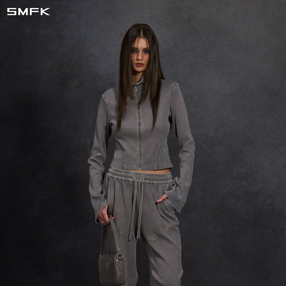 MYTH AEOLUS EVENING JACKET /COLD DYE/W COLD DYE GREY