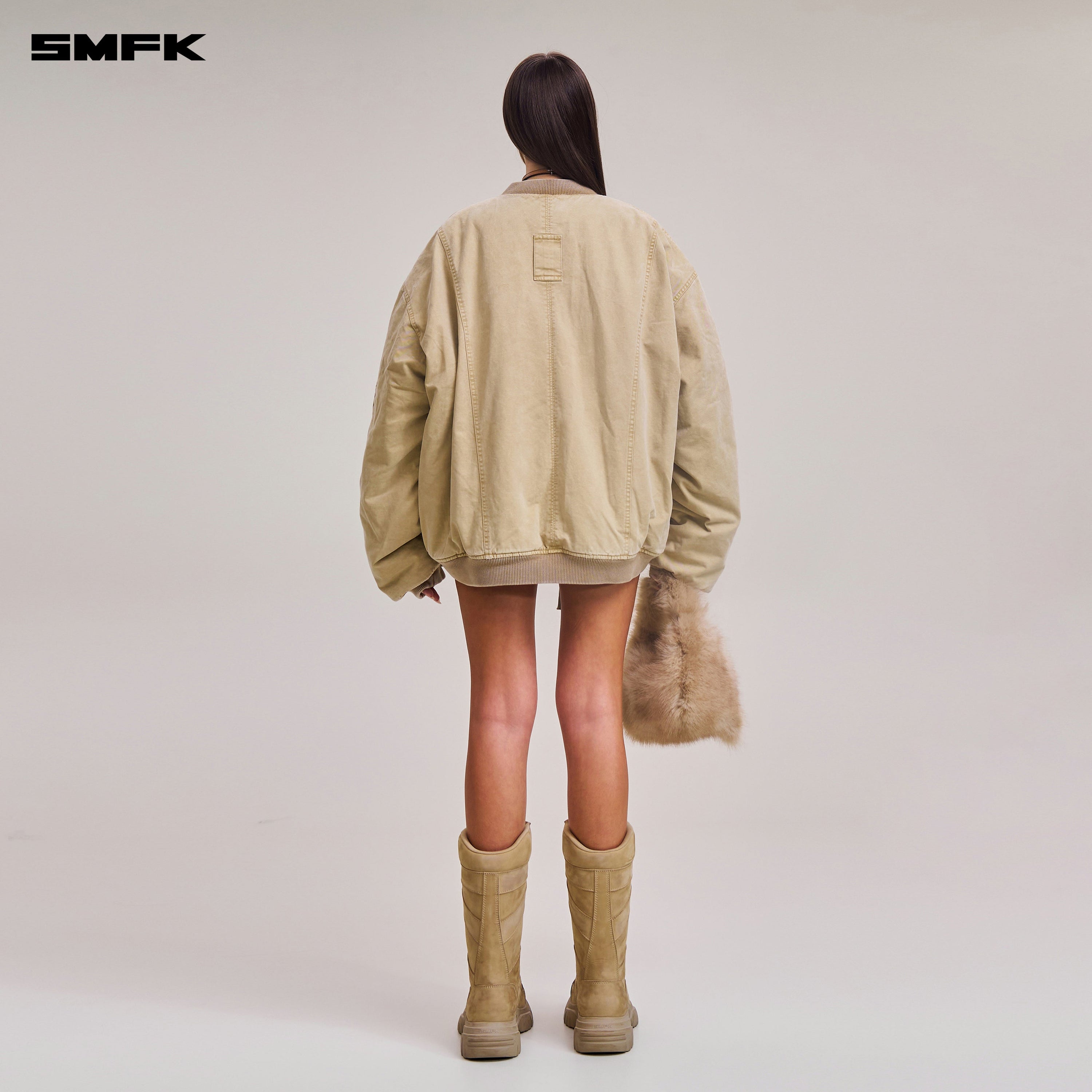 VINTAGE VANISH STORM DYE MASSIVE PILOT JACKET/STONE WASH VANISH SAND