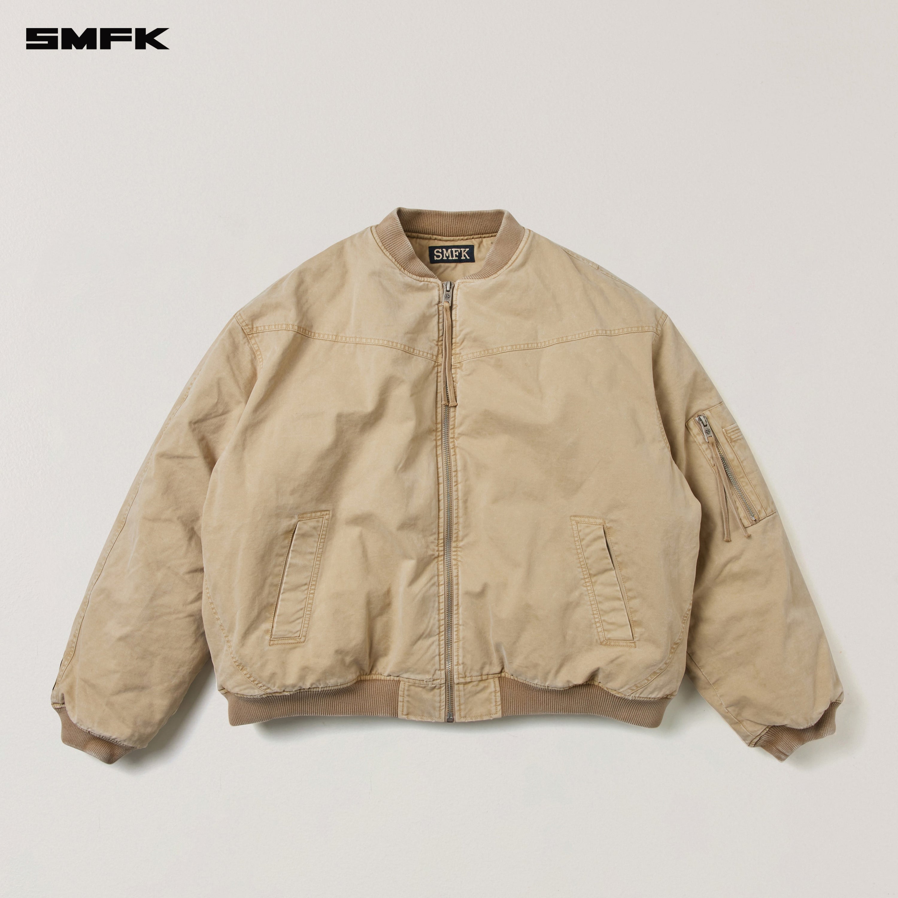 VINTAGE VANISH STORM DYE MASSIVE PILOT JACKET/STONE WASH VANISH SAND