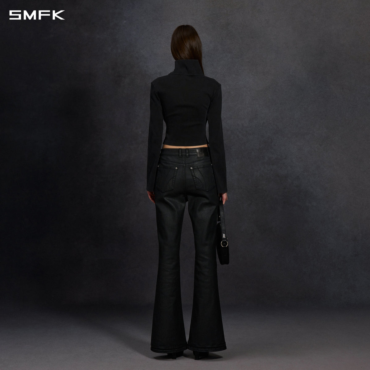 MYTH AEOLUS MUTATION COLLAR JACKET /COLD DYE+WAX/W INK BLACK