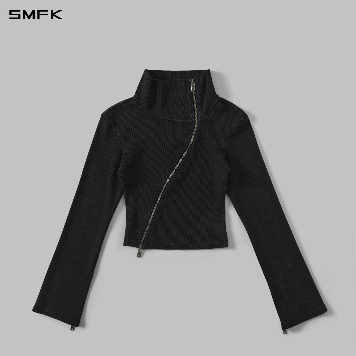 MYTH AEOLUS MUTATION COLLAR JACKET /COLD DYE+WAX/W INK BLACK