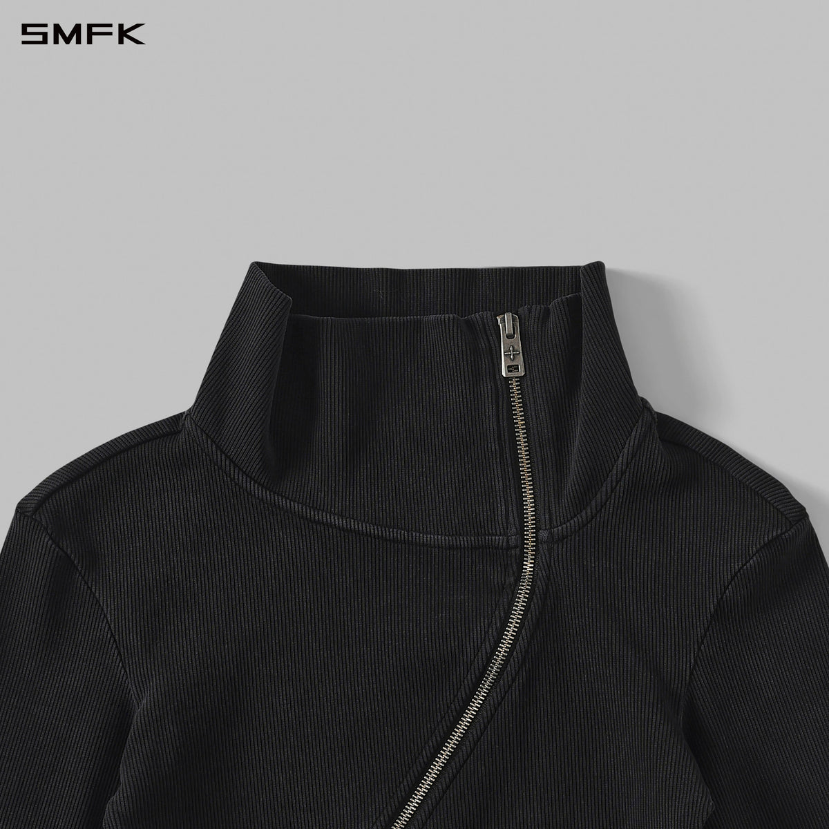 MYTH AEOLUS MUTATION COLLAR JACKET /COLD DYE+WAX/W INK BLACK