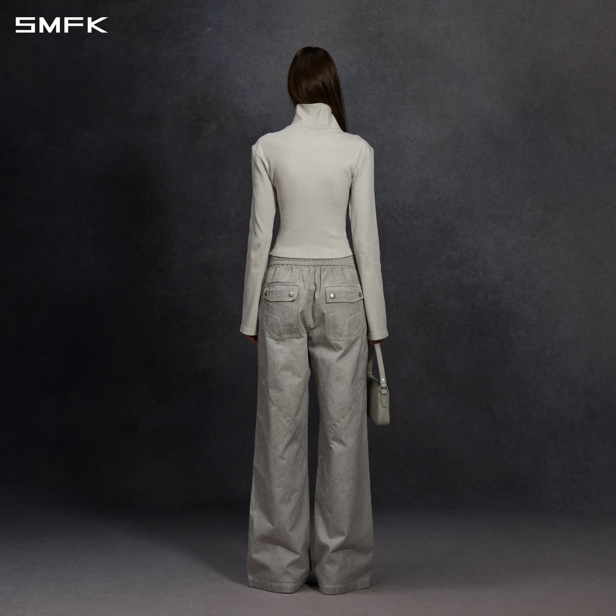MYTH AEOLUS MUTATION COLLAR JACKET /COLD DYE/W CLOUD GREY