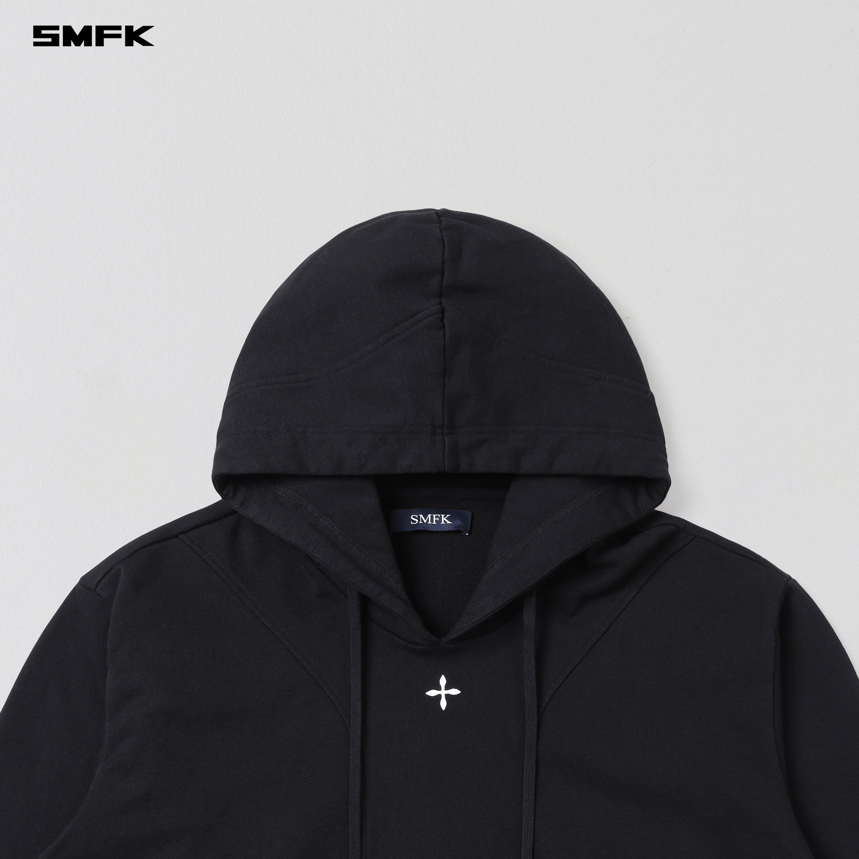 PERMANENT MUSE LOOSE HOODIE/COTTON WILD BLACK