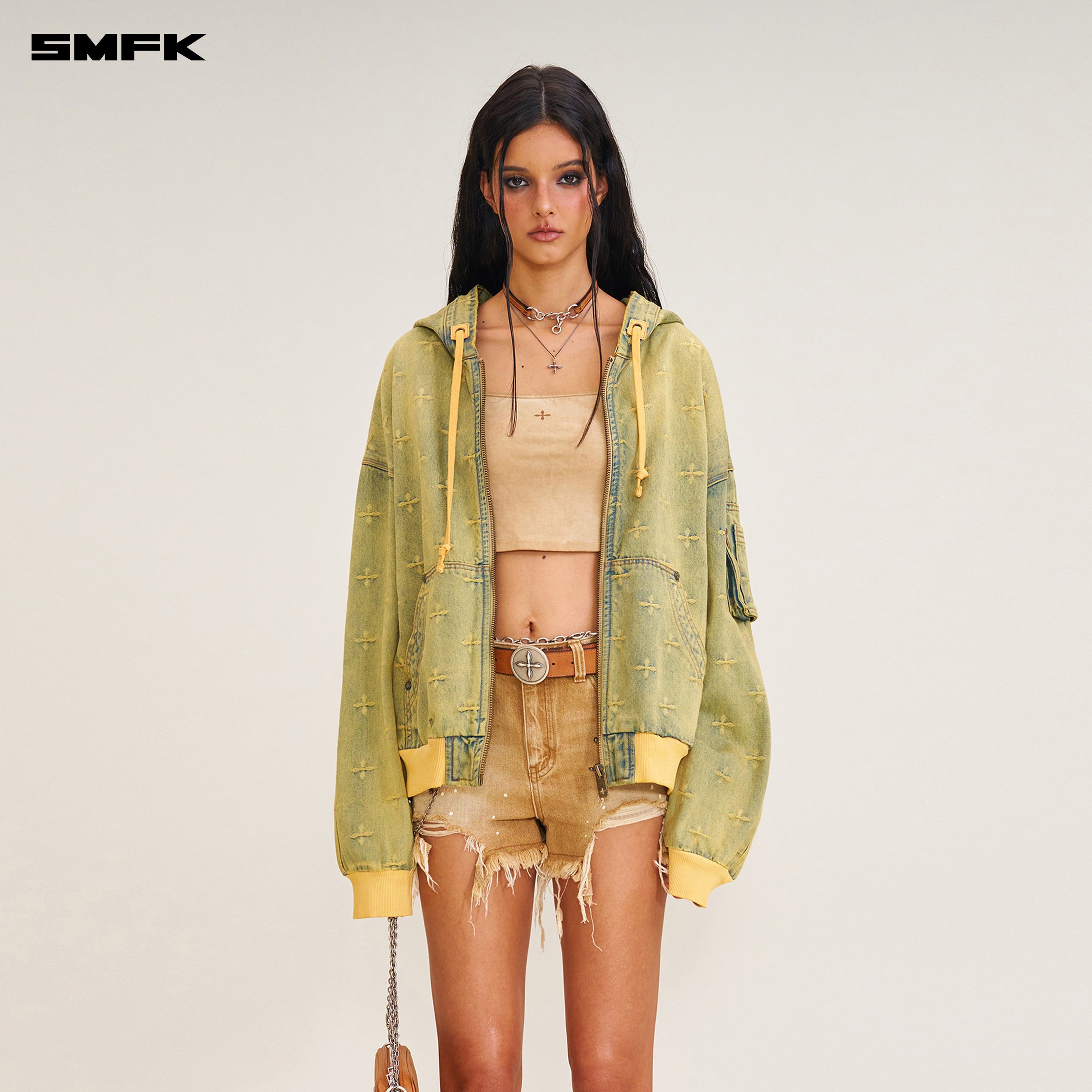 Ancient Myth Denim Oversized Hoodie Ancient Myth (Yellow)