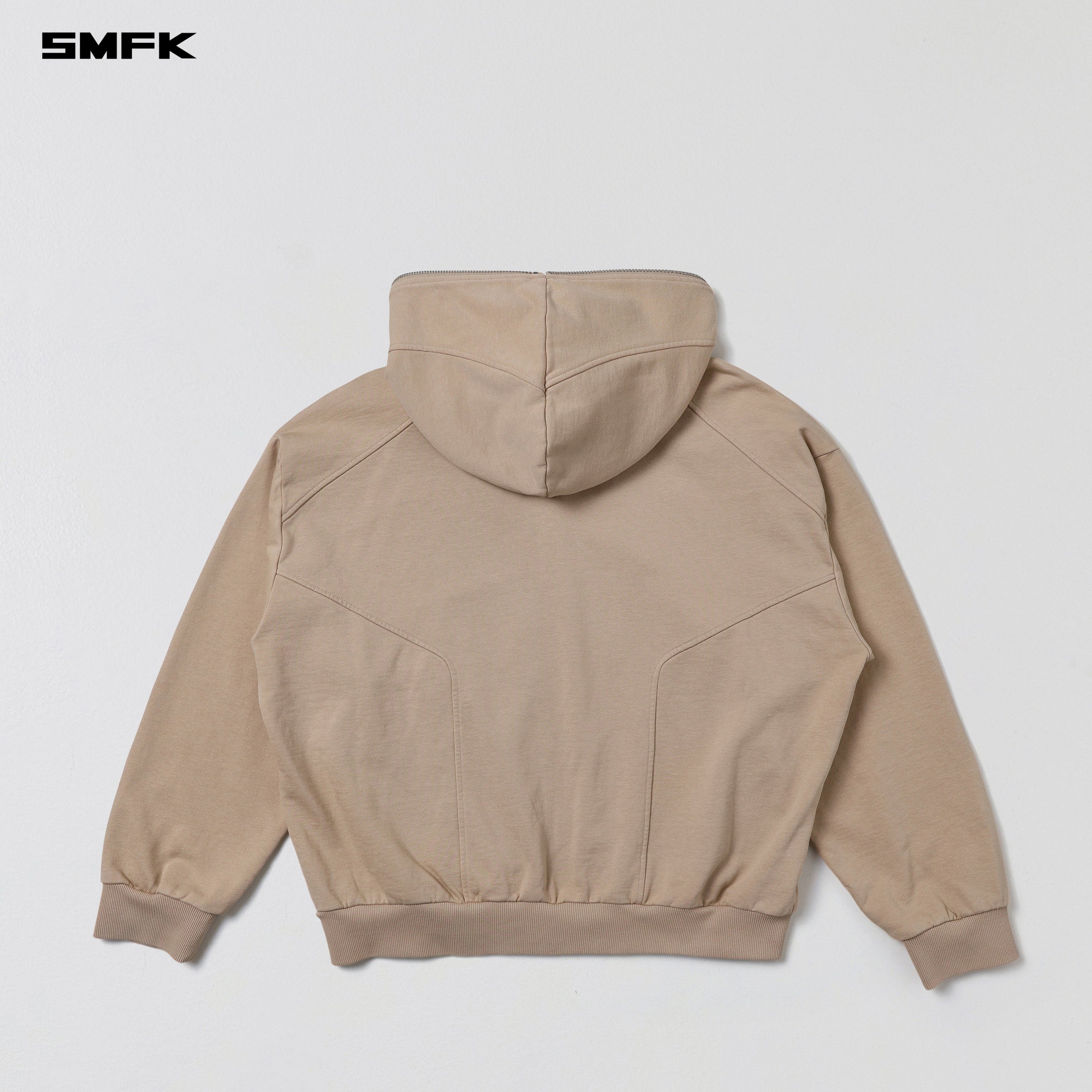 PERMANENT MUSE LOOSE ZIP HOODIE/COTTON WOOL FRESH SKIN