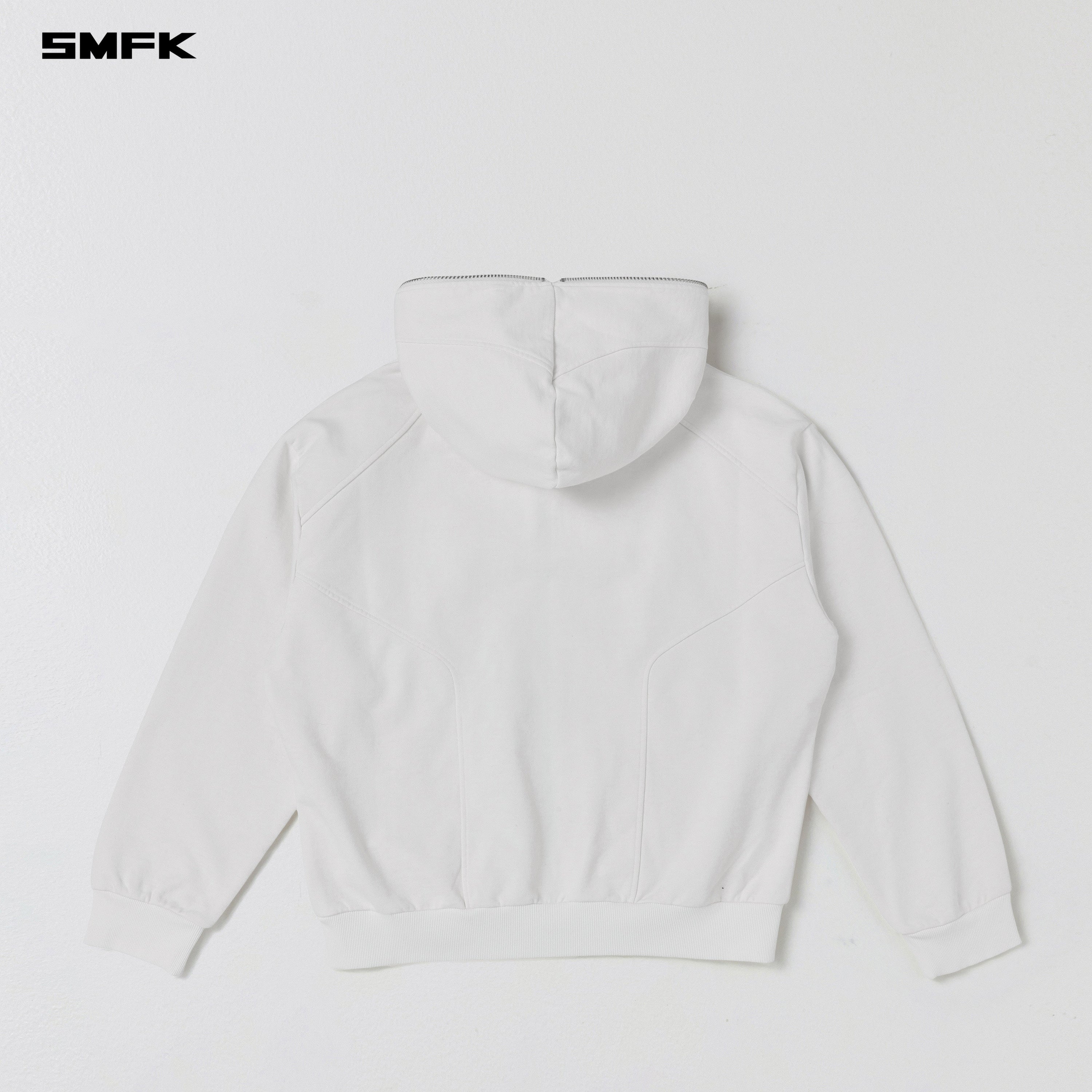 PERMANENT MUSE LOOSE ZIP HOODIE/COTTON WOOL CLOUD WHITE