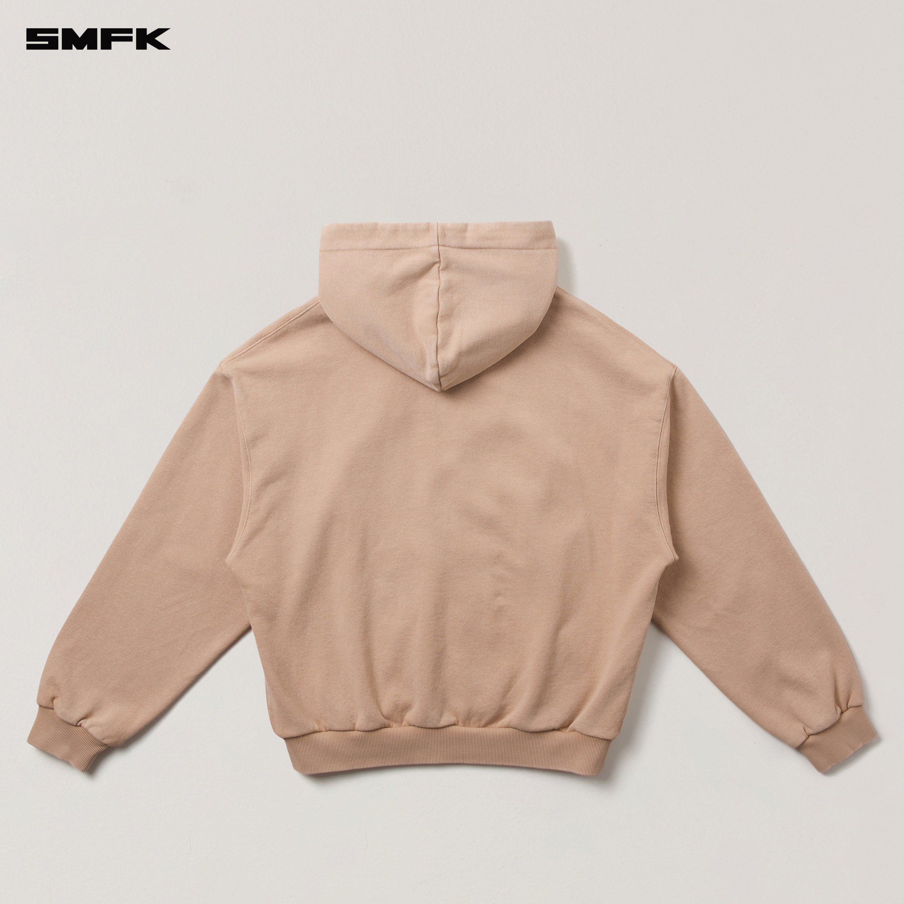 COMPASS MODE LOOSE ZIP HOODIE SAND