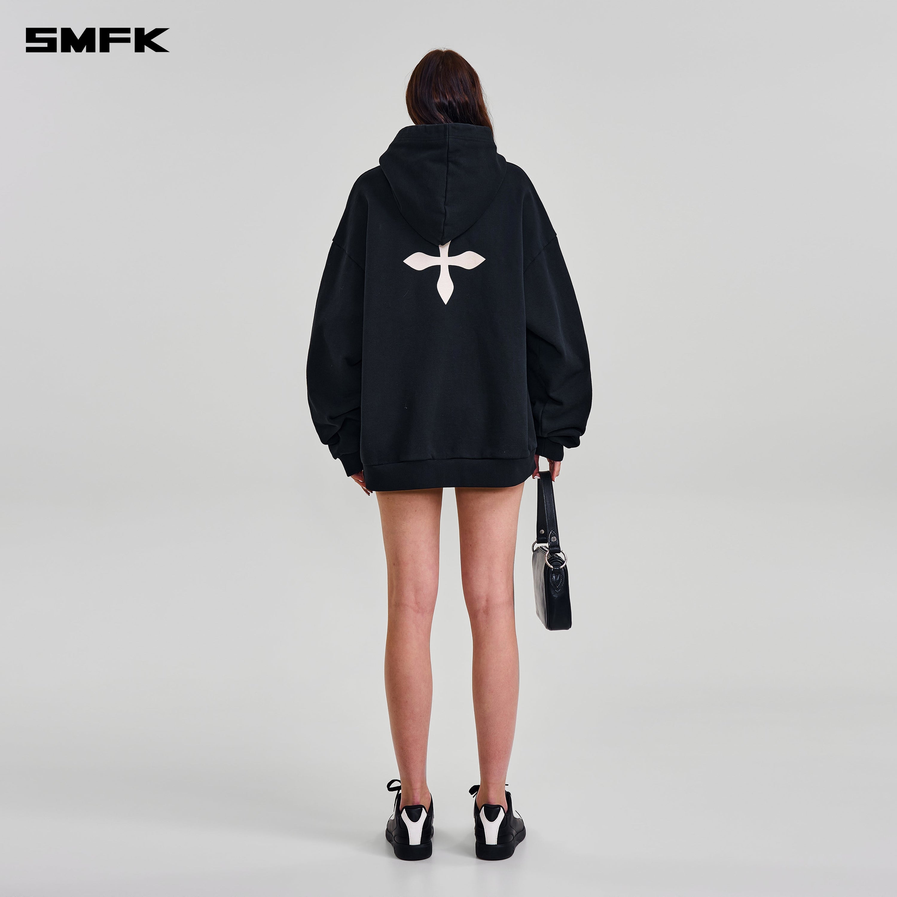 COMPASS MODE LOOSE HOODIE WILD BLACK