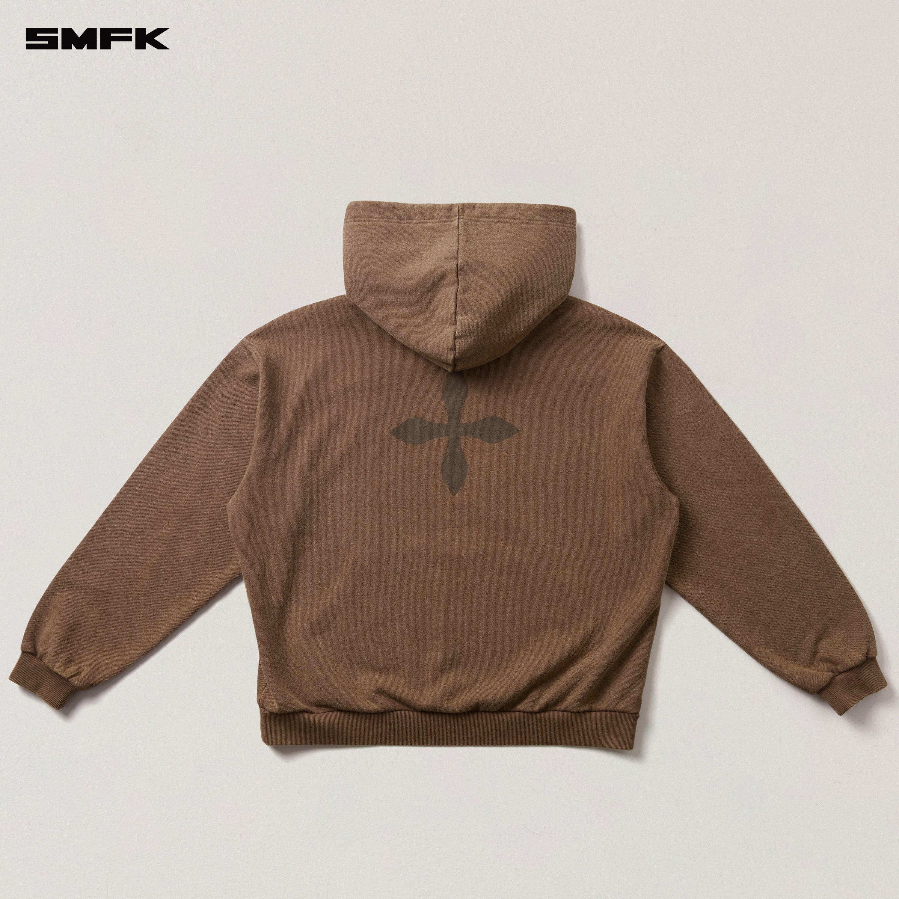 COMPASS MODE LOOSE HOODIE WILD HORSE BROWN
