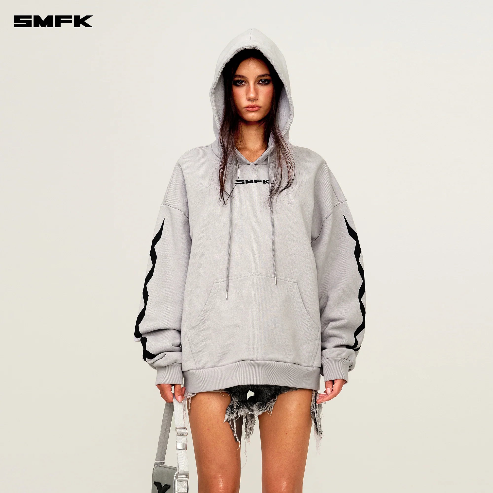 FUTURE DNA GENE CHAIN RACING WIDE-BODY HOODIE GRAY