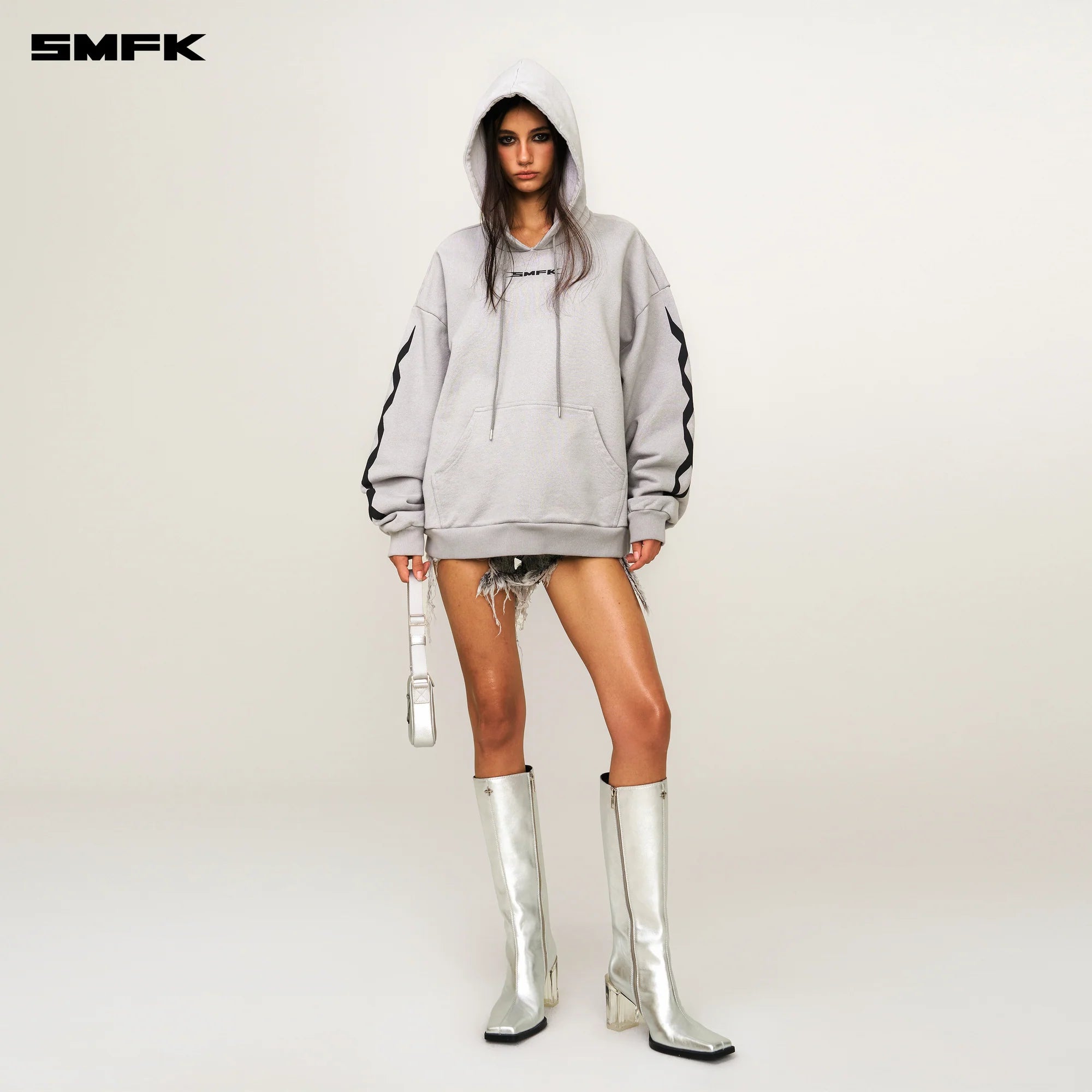 FUTURE DNA GENE CHAIN RACING WIDE-BODY HOODIE GRAY