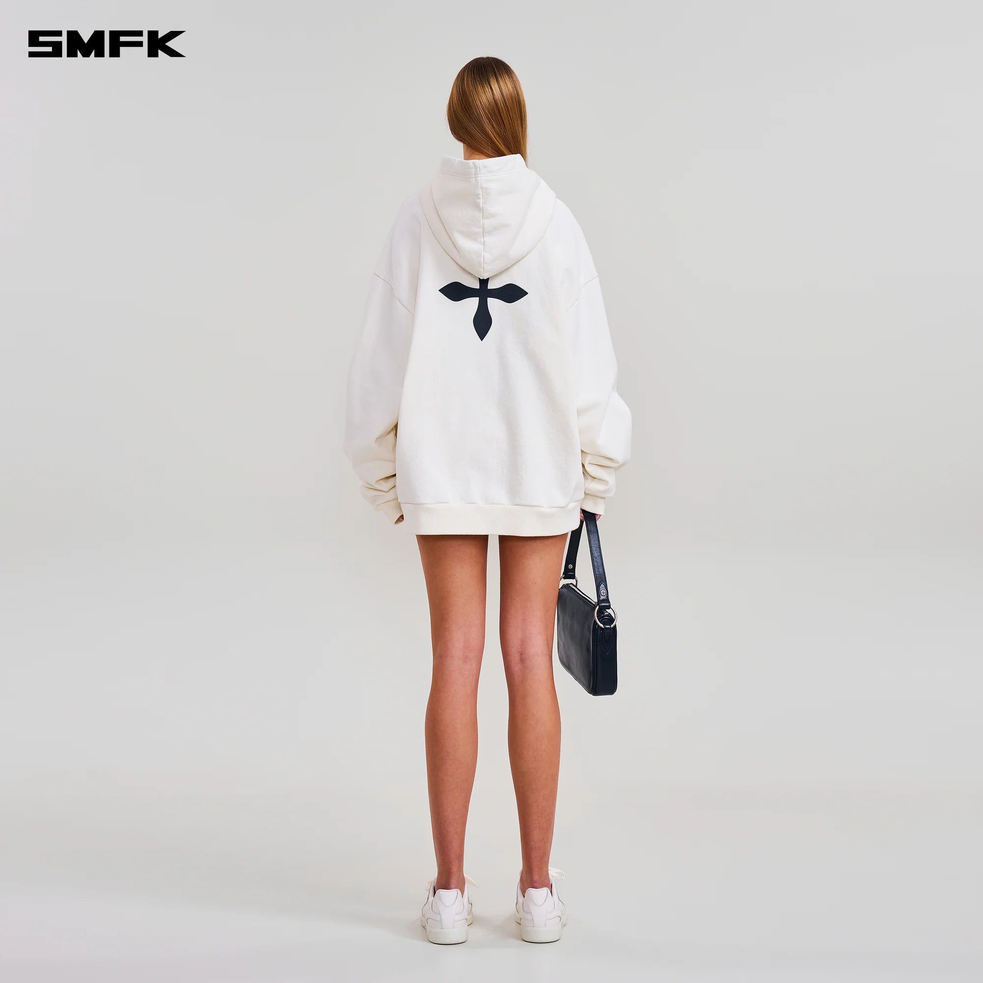 COMPASS MODE LOOSE HOODIE SNOW MOUNTAIN WHITE