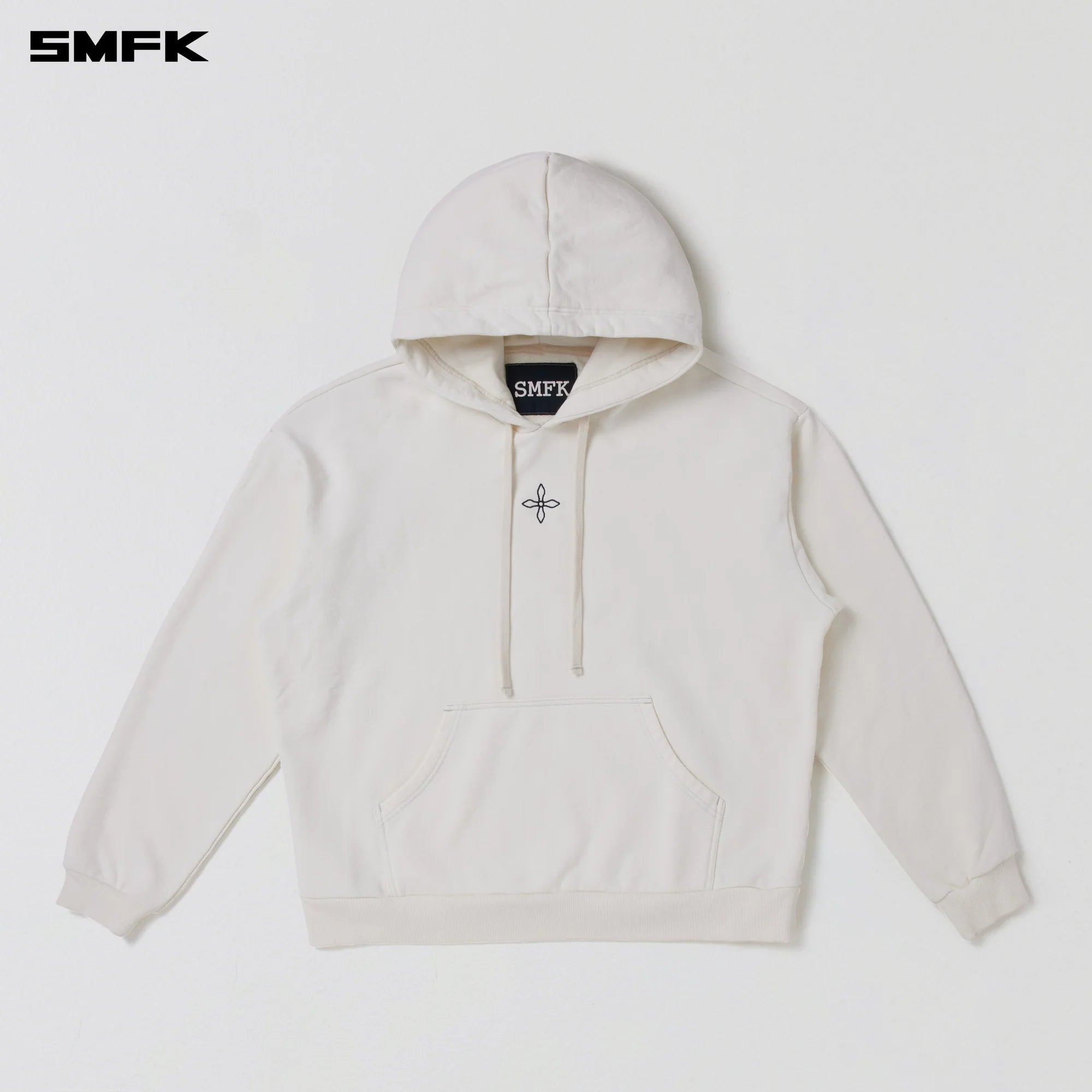 COMPASS MODE LOOSE HOODIE SNOW MOUNTAIN WHITE