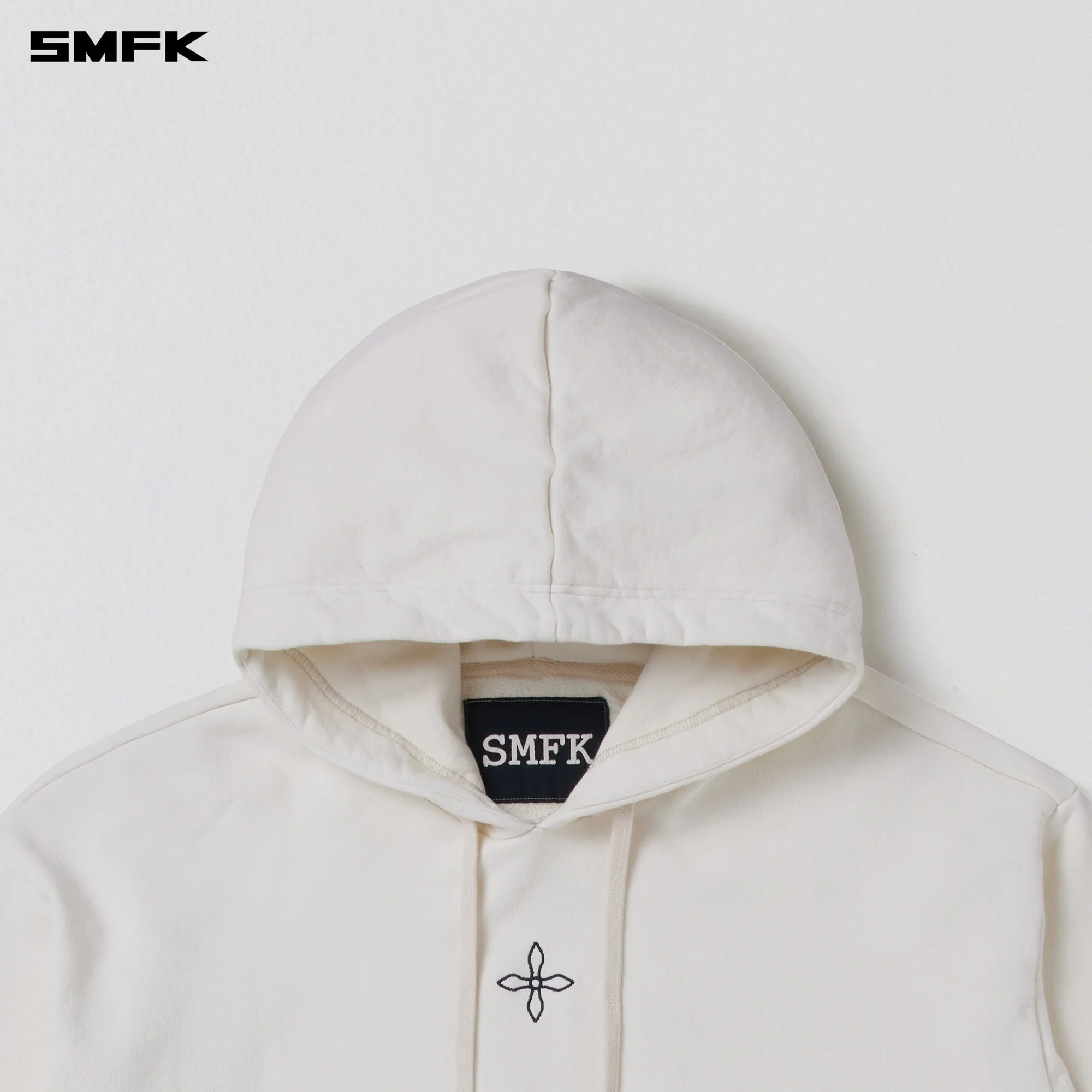 COMPASS MODE LOOSE HOODIE SNOW MOUNTAIN WHITE