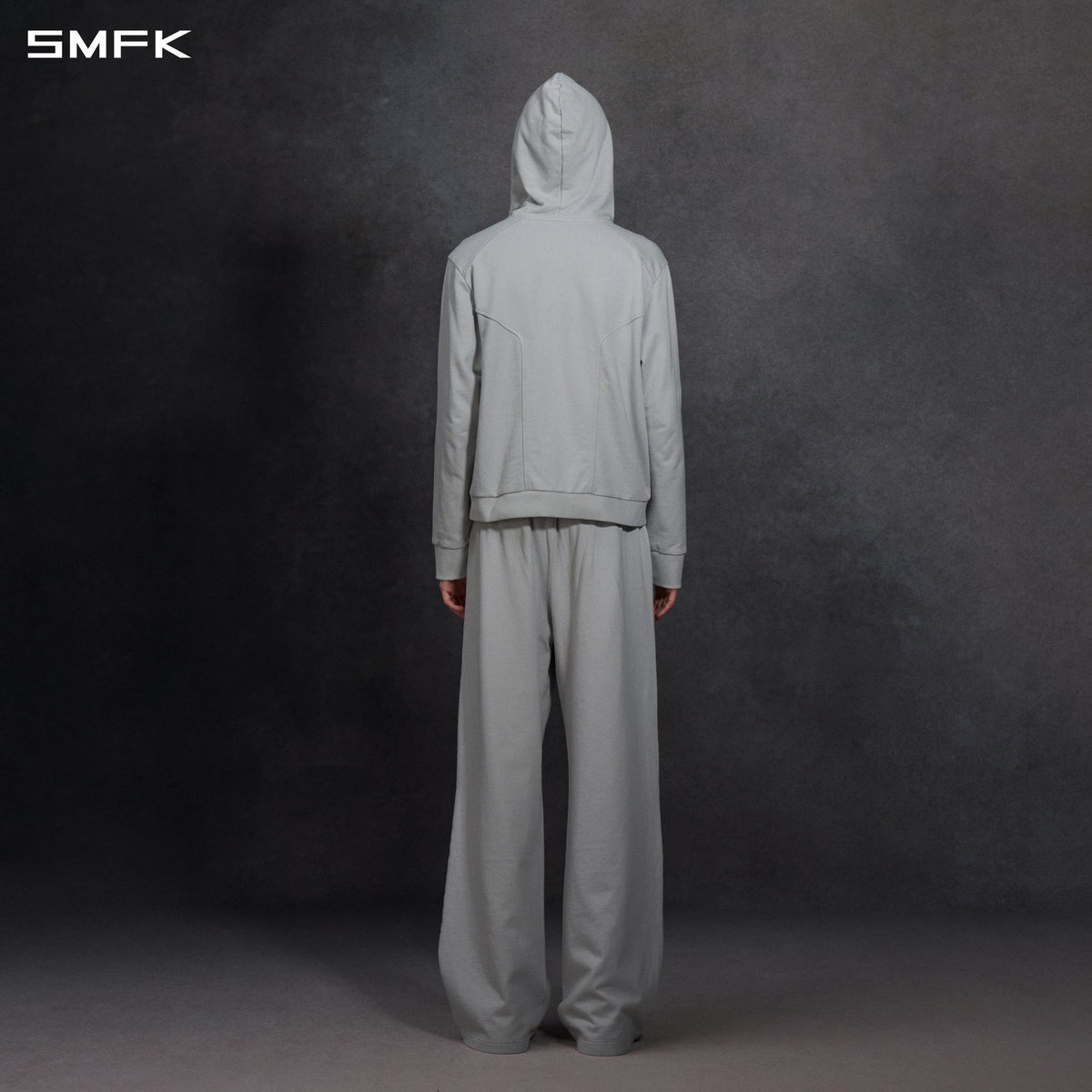 PERMANENT MODE LOOSE SPORTS HOODIE/COTTON/U GLACIER GREY