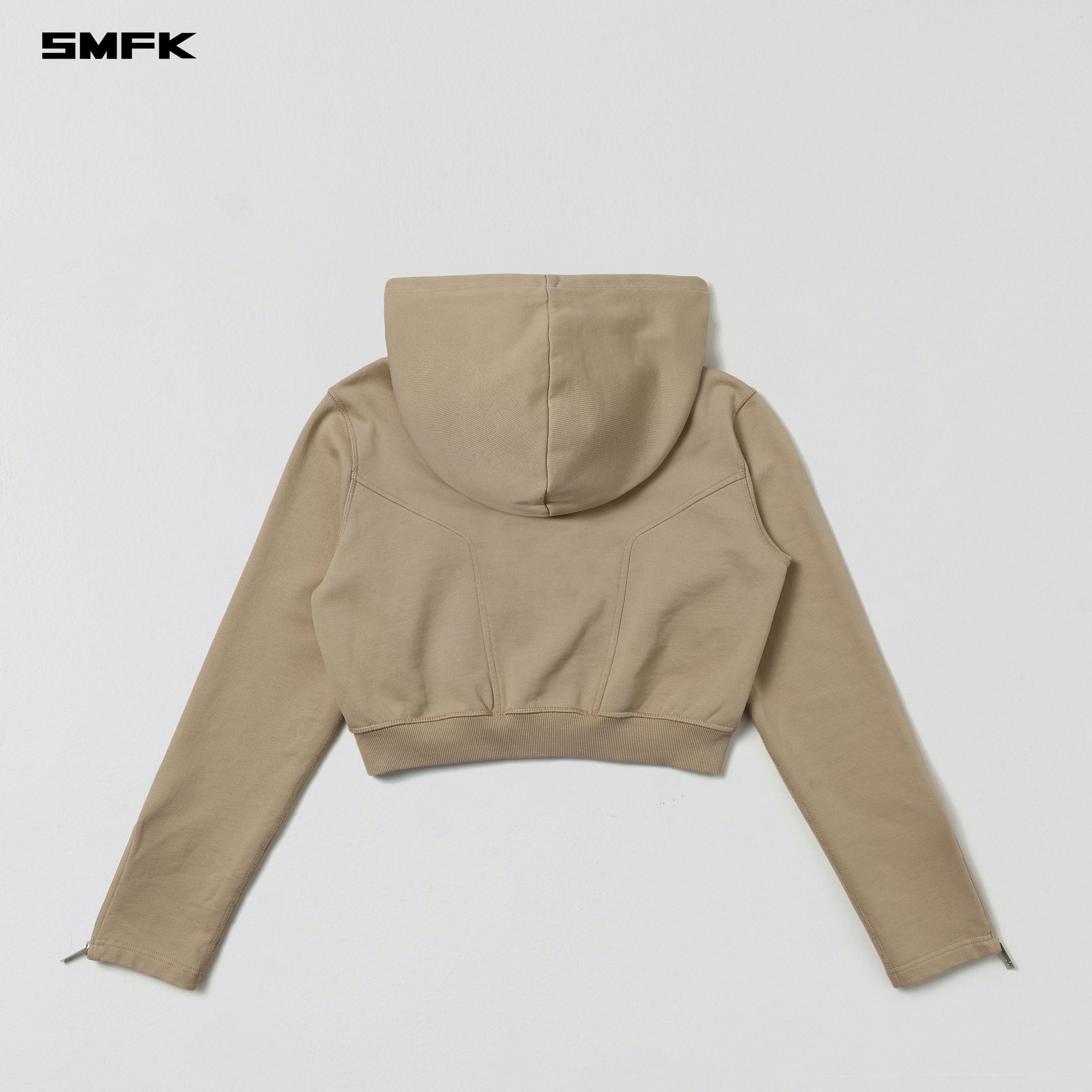 PERMANENT SLIM SHORT HOODIE/COTTON WOOL FRESH SKIN