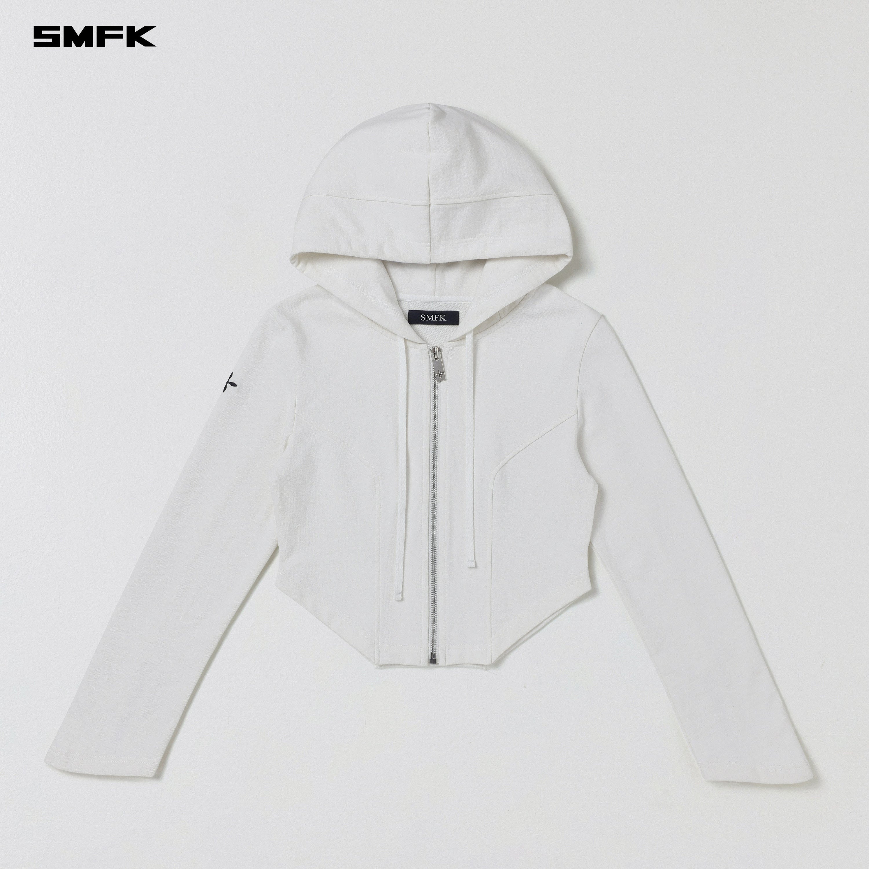 PERMANENT PRISM SLIM HOODIE/COTTON WOOL SILK CLOUD WHITE
