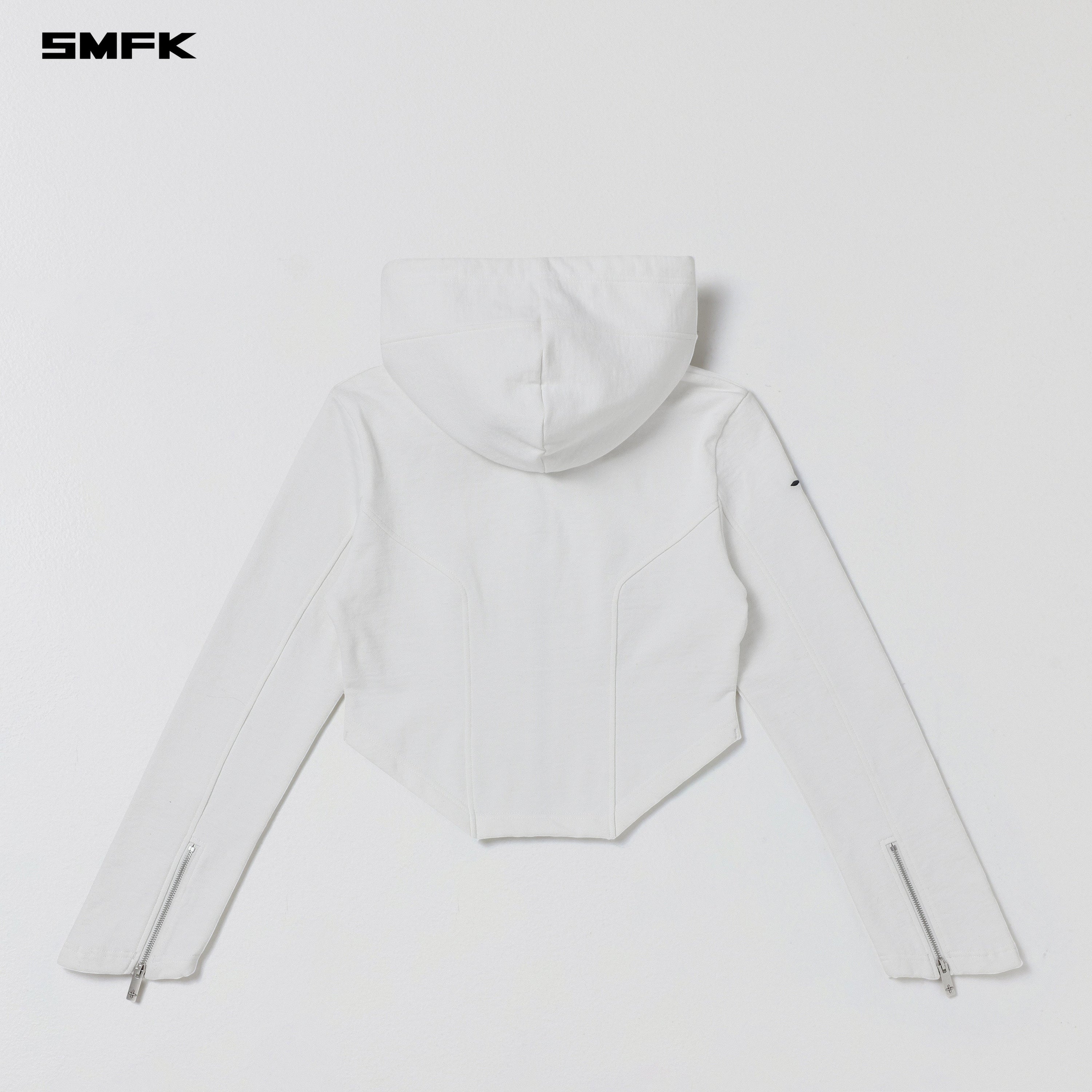PERMANENT PRISM SLIM HOODIE/COTTON WOOL SILK CLOUD WHITE