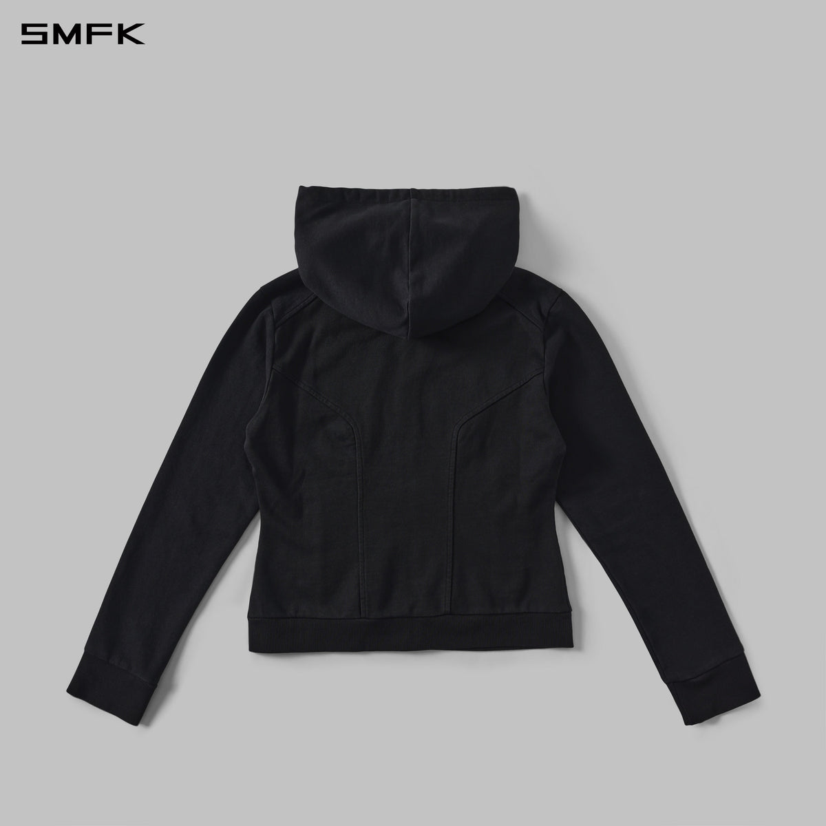 PERMANENT MODE SLIM SPORTS HOODIE/COTTON  WILD BLACK