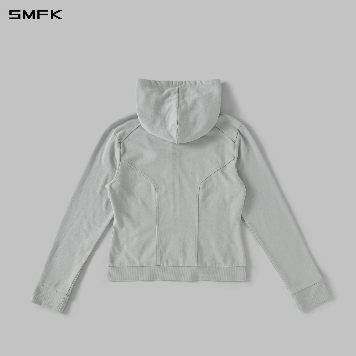 PERMANENT MODE SLIM SPORTS HOODIE/COTTON GLACIER GREY