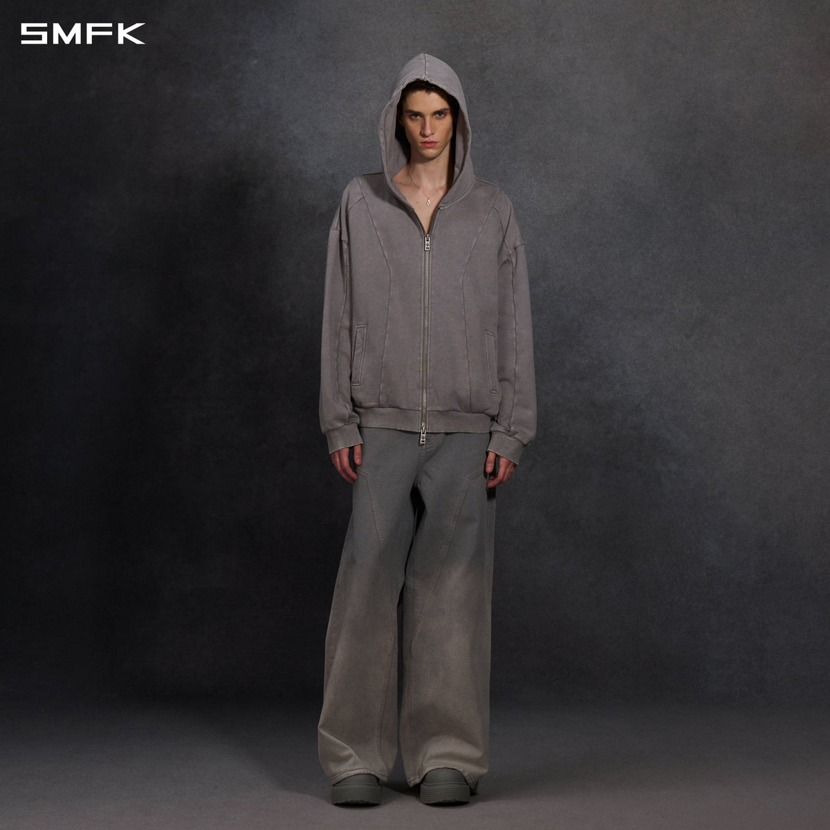 MYTH AEOLUS EVOLVE MASSIVE HOOD JACKET /COLD DYE/U COLD DYE GREY