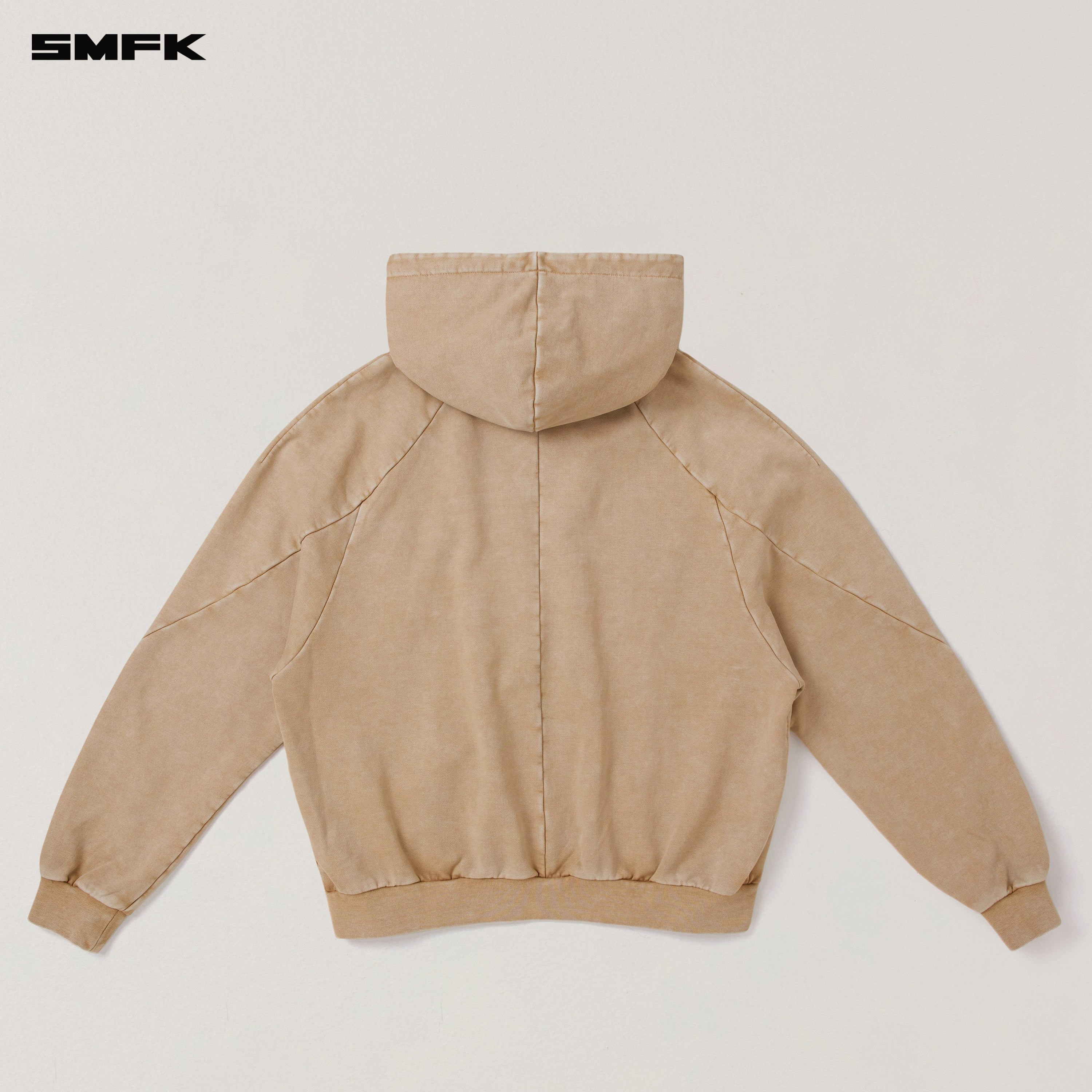 VINTAGE-SAVAGE LOOSE SPORTS ZIP HOODIE/FADE DYE FADING DESERT