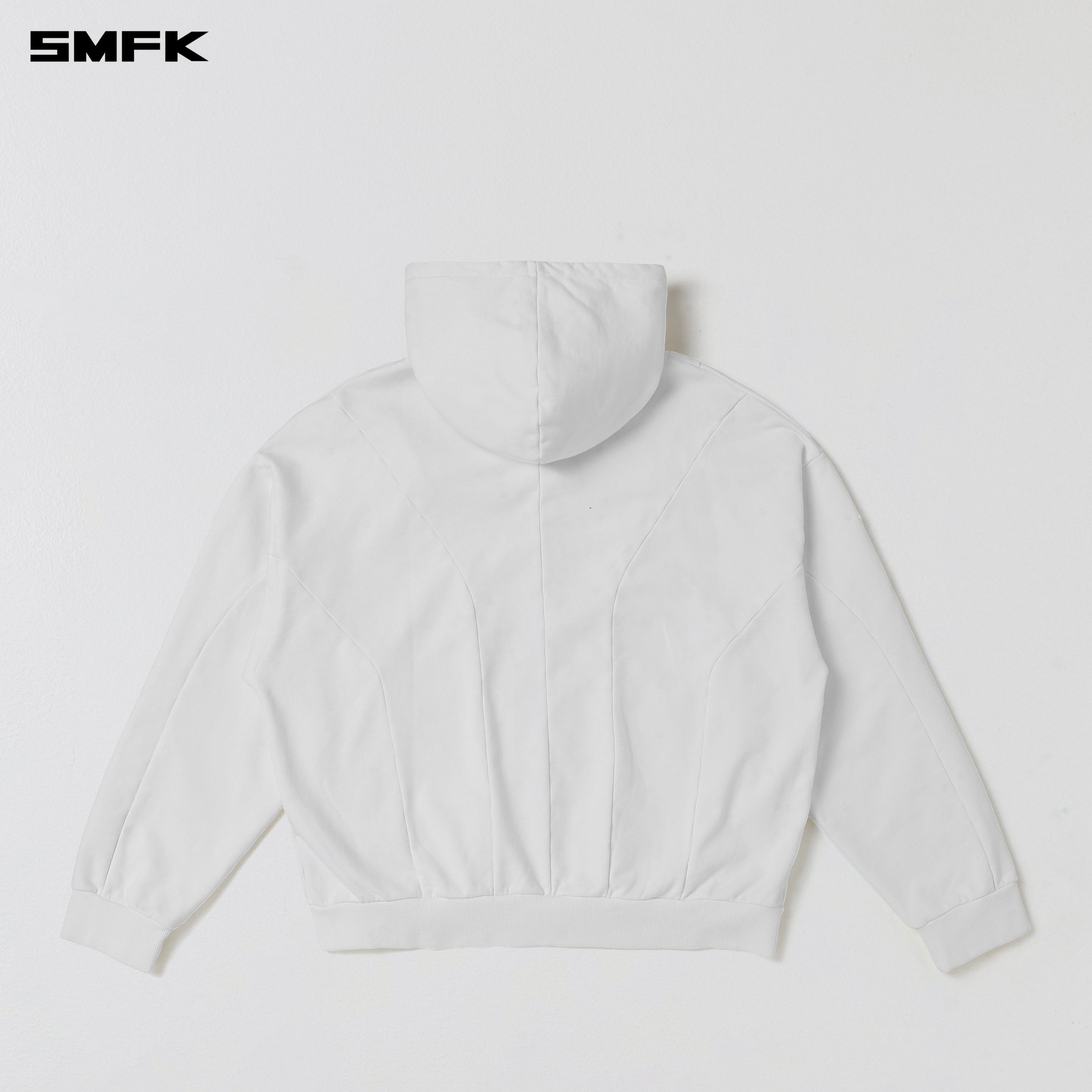 VINTAGE MUSE LOOSE ZIPPER SPORTS HOODIE/COTTON CLOUD WHITE