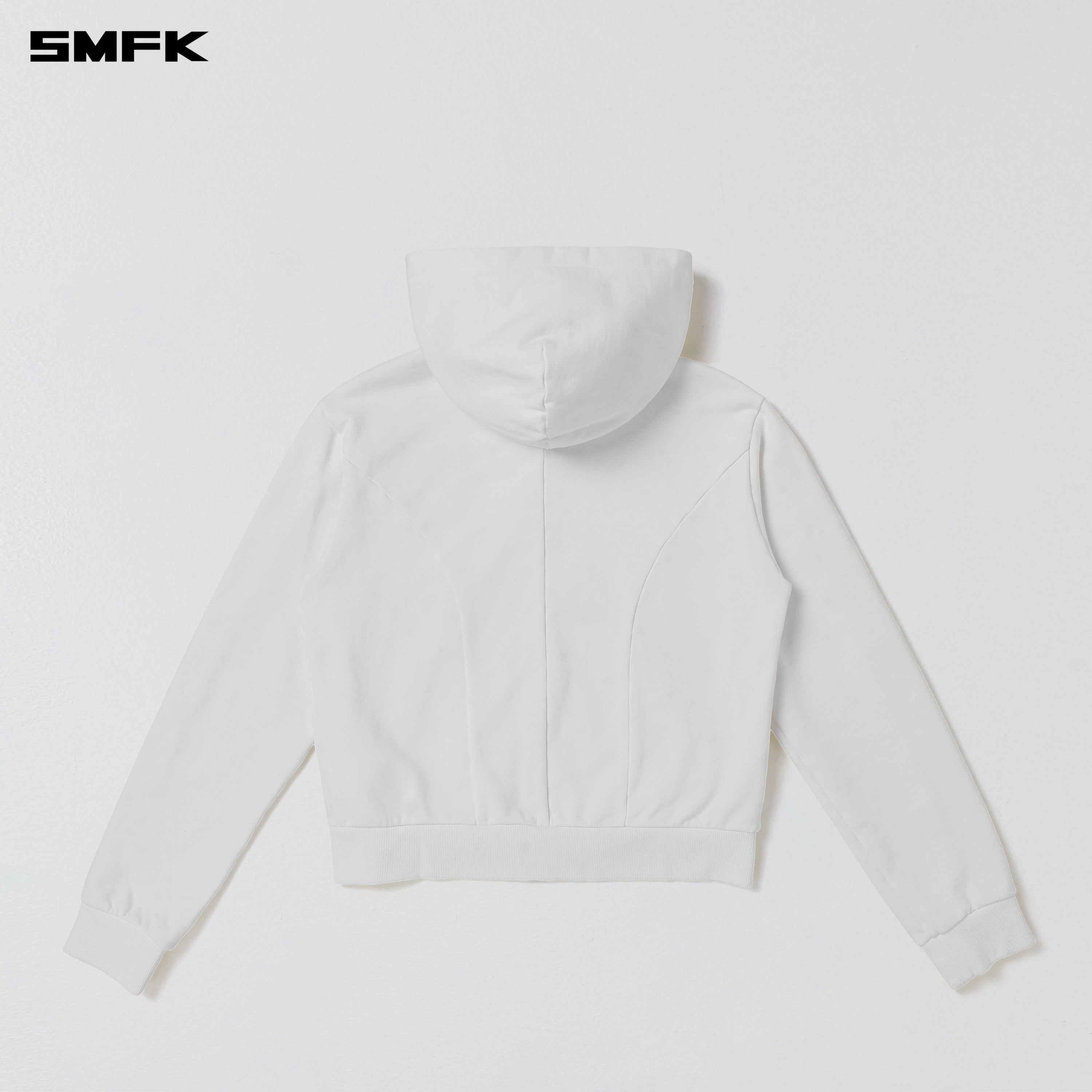VINTAGE MUSE ZIPPER SPORTS HOODIE/COTTON CLOUD WHITE