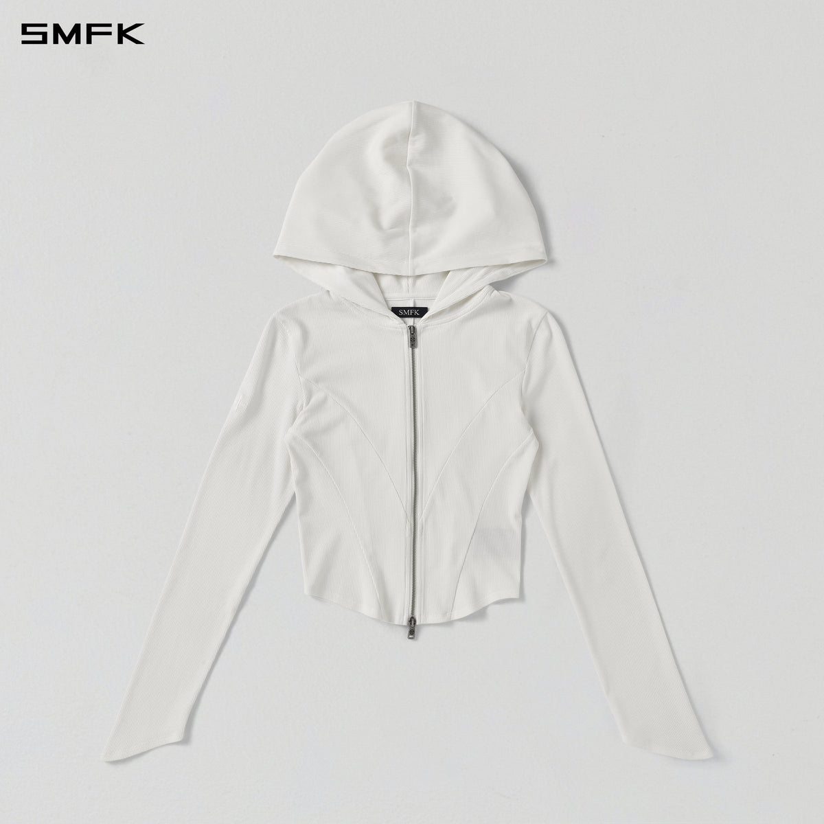 VINTAGE AEOLUS EVENING SLIM ZIP HOODIE/SLIK+COTTON/W CLOUD WHITE