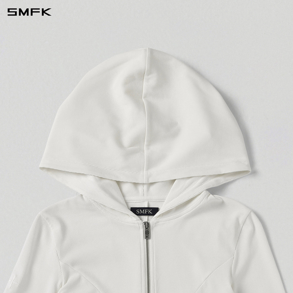 VINTAGE AEOLUS EVENING SLIM ZIP HOODIE/SLIK+COTTON/W CLOUD WHITE