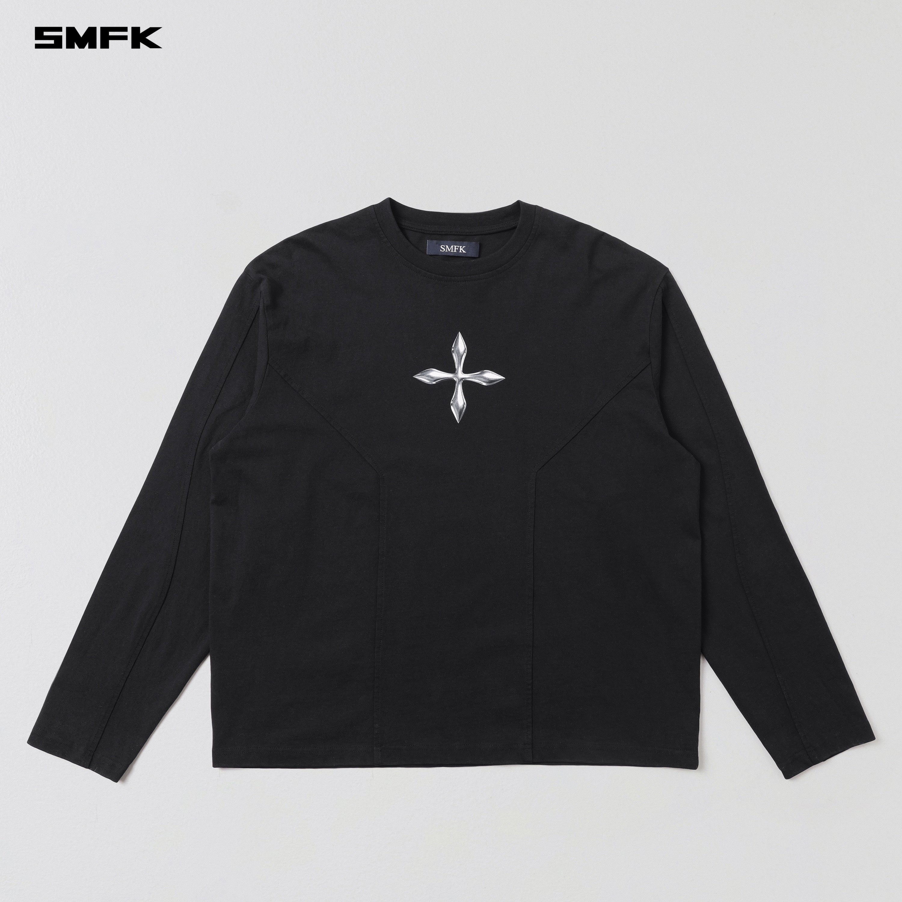FUTURE REFLECTION PULLOVER/WOOL COTTON WILD BLACK
