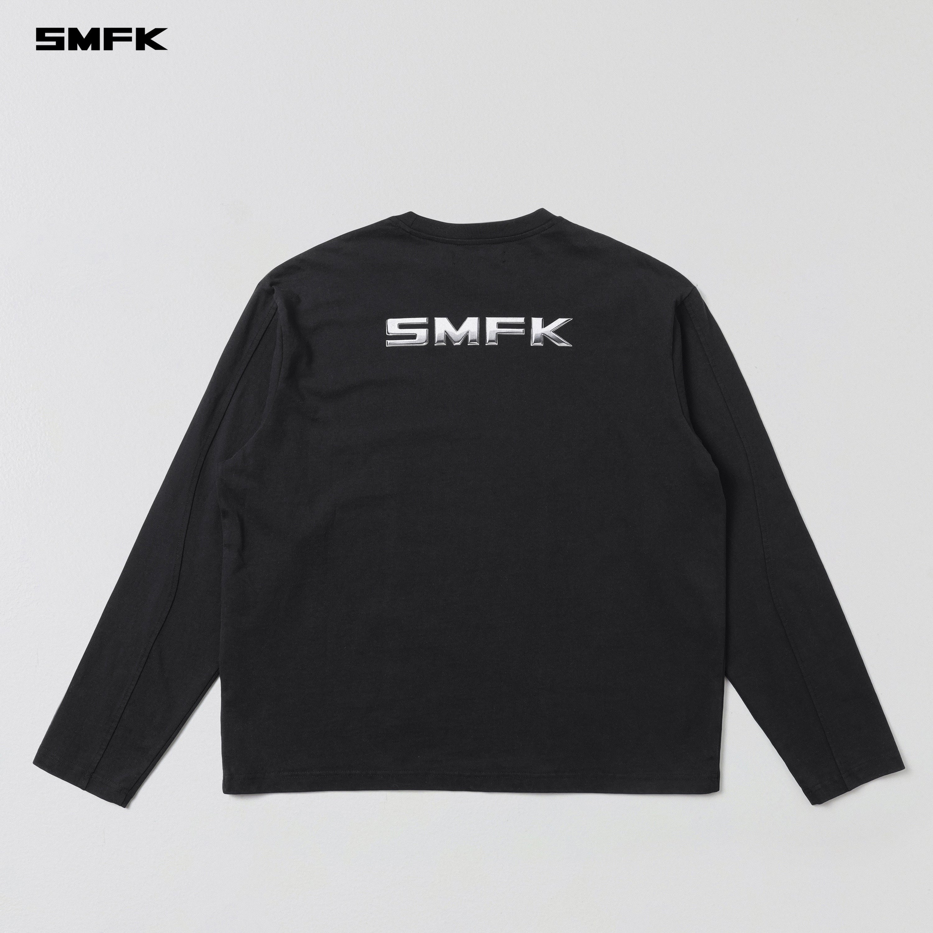FUTURE REFLECTION PULLOVER/WOOL COTTON WILD BLACK